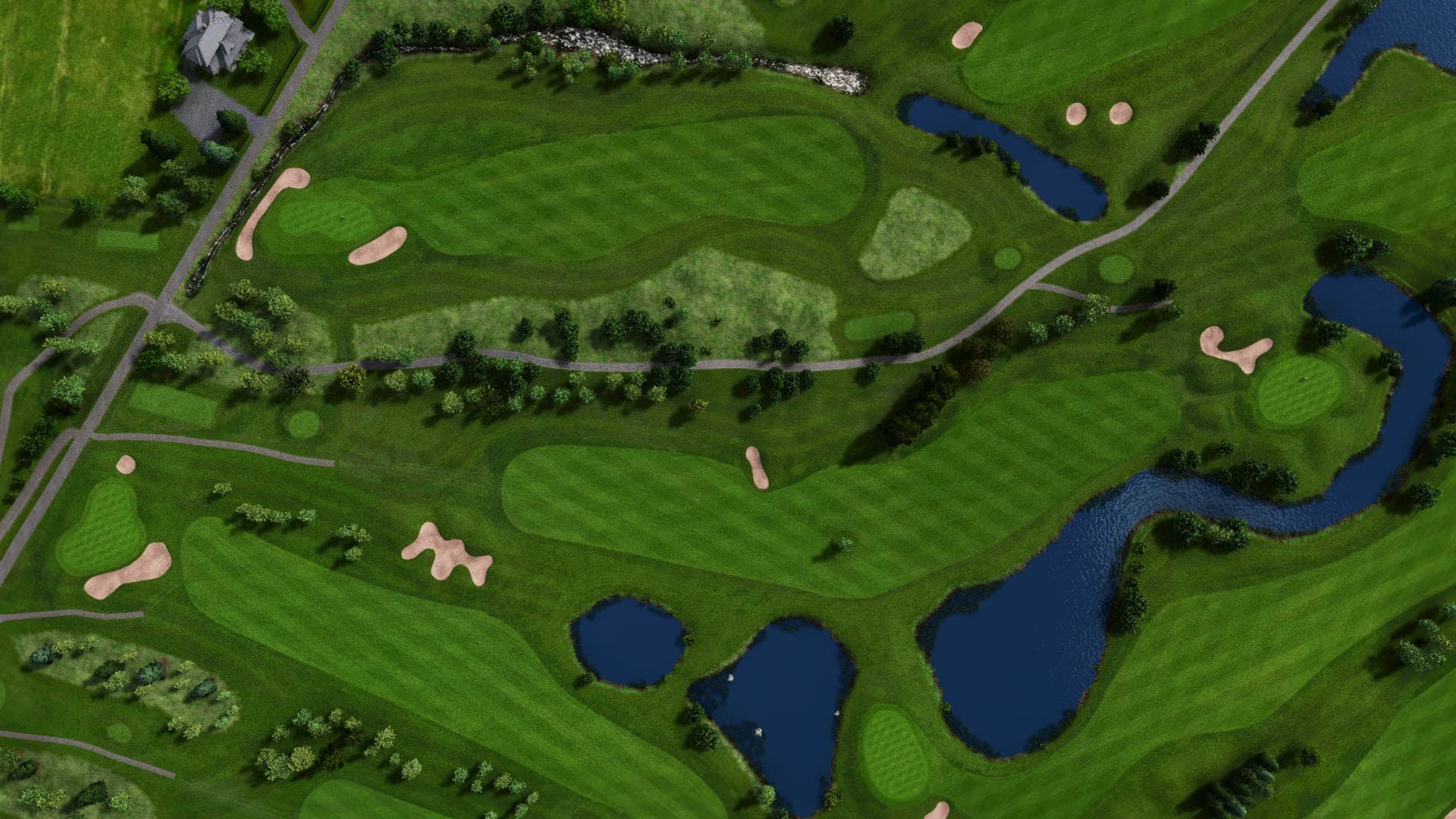 Hole 10 at Nokia River River Course