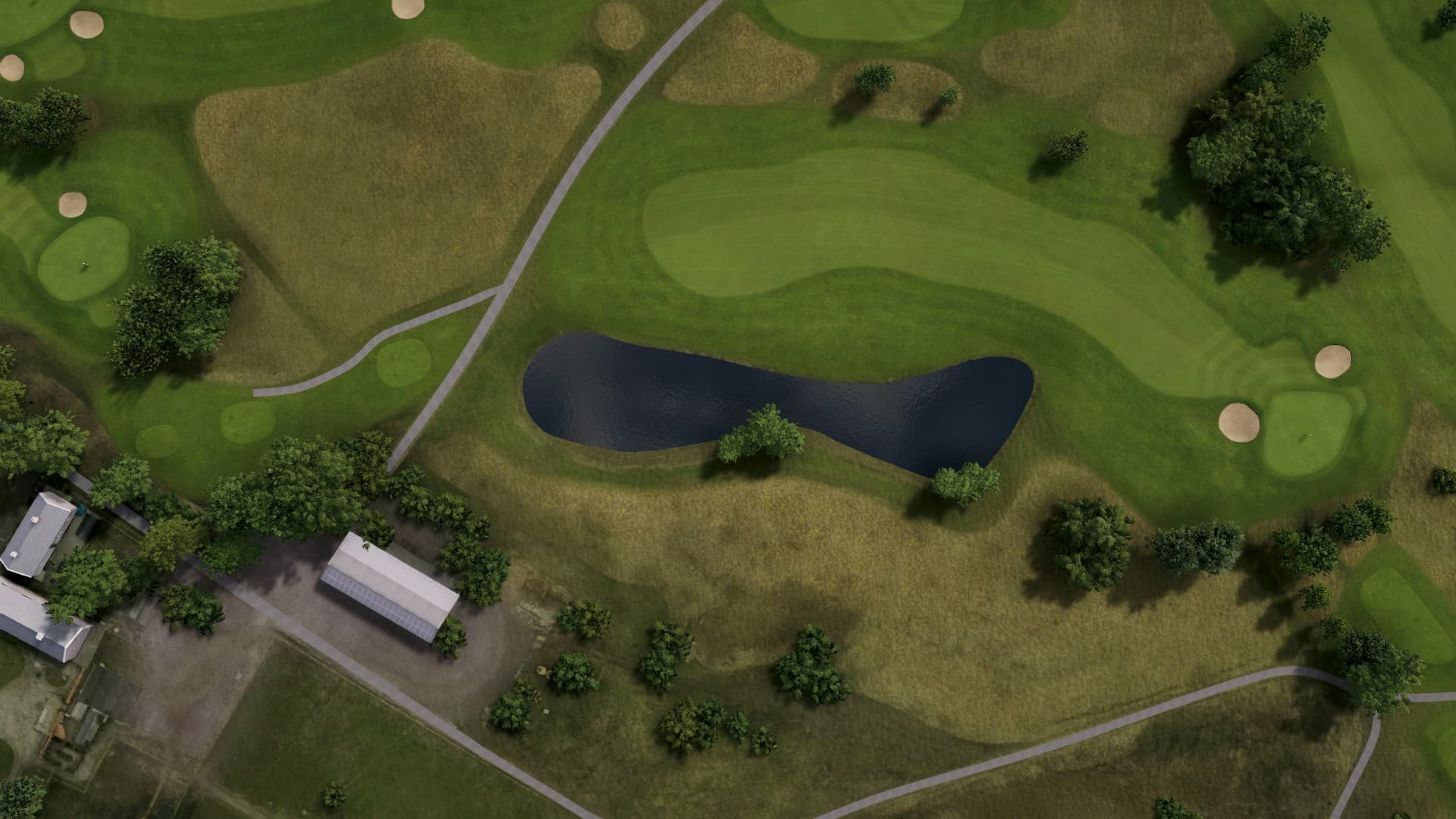 Hole 3 at Örestad Yellow and Blue