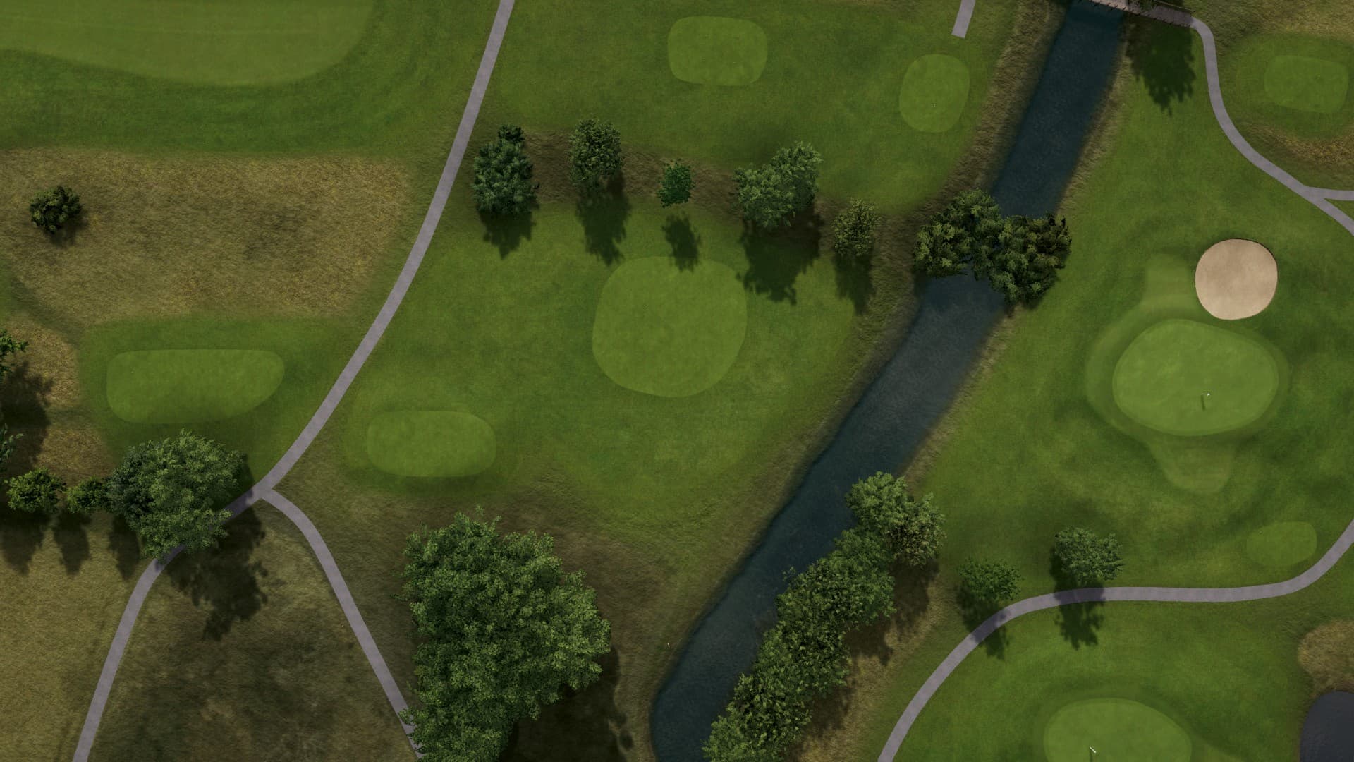 Hole 4 at Örestad Yellow and Blue