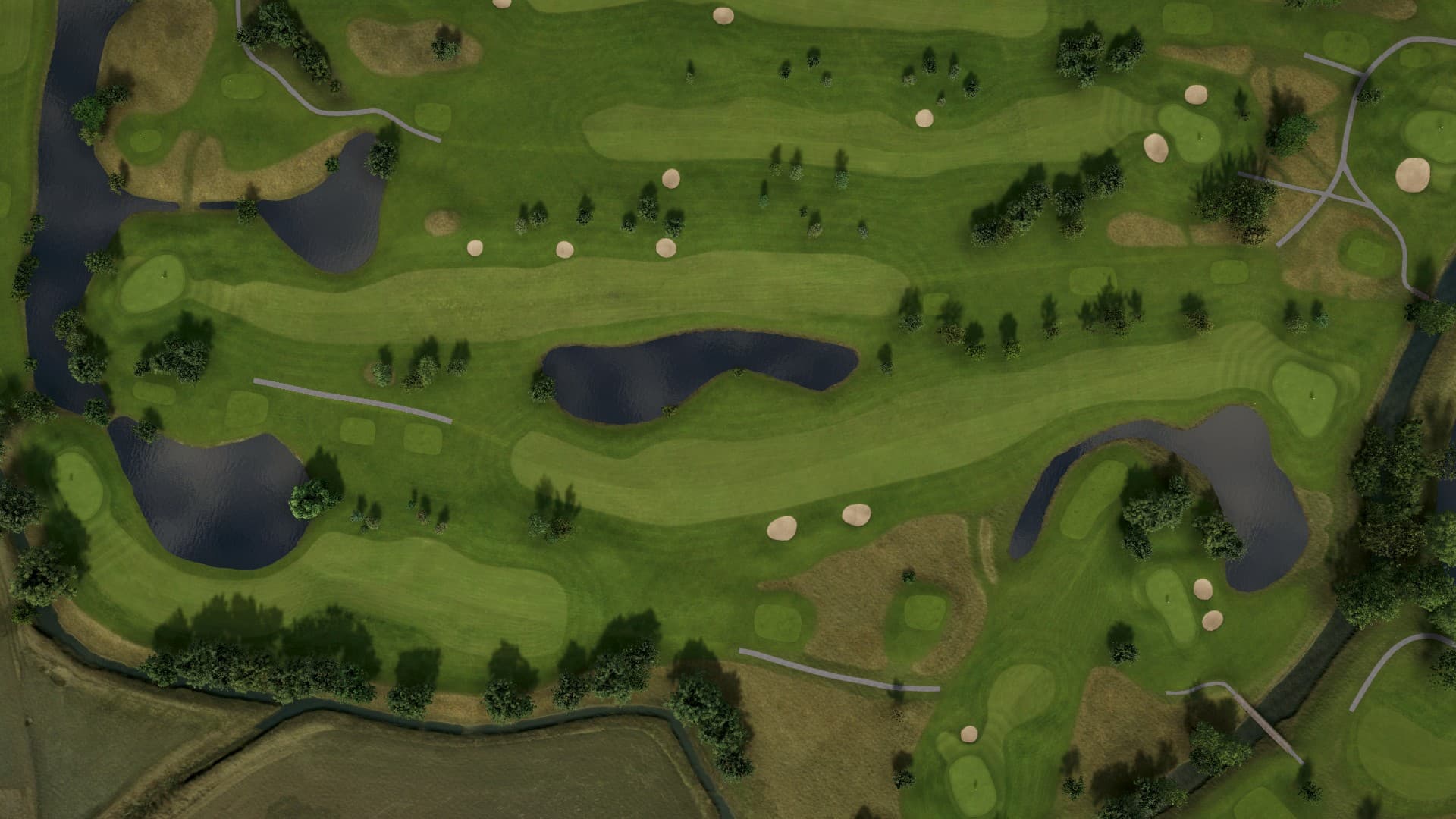 Hole 6 at Örestad Yellow and Blue