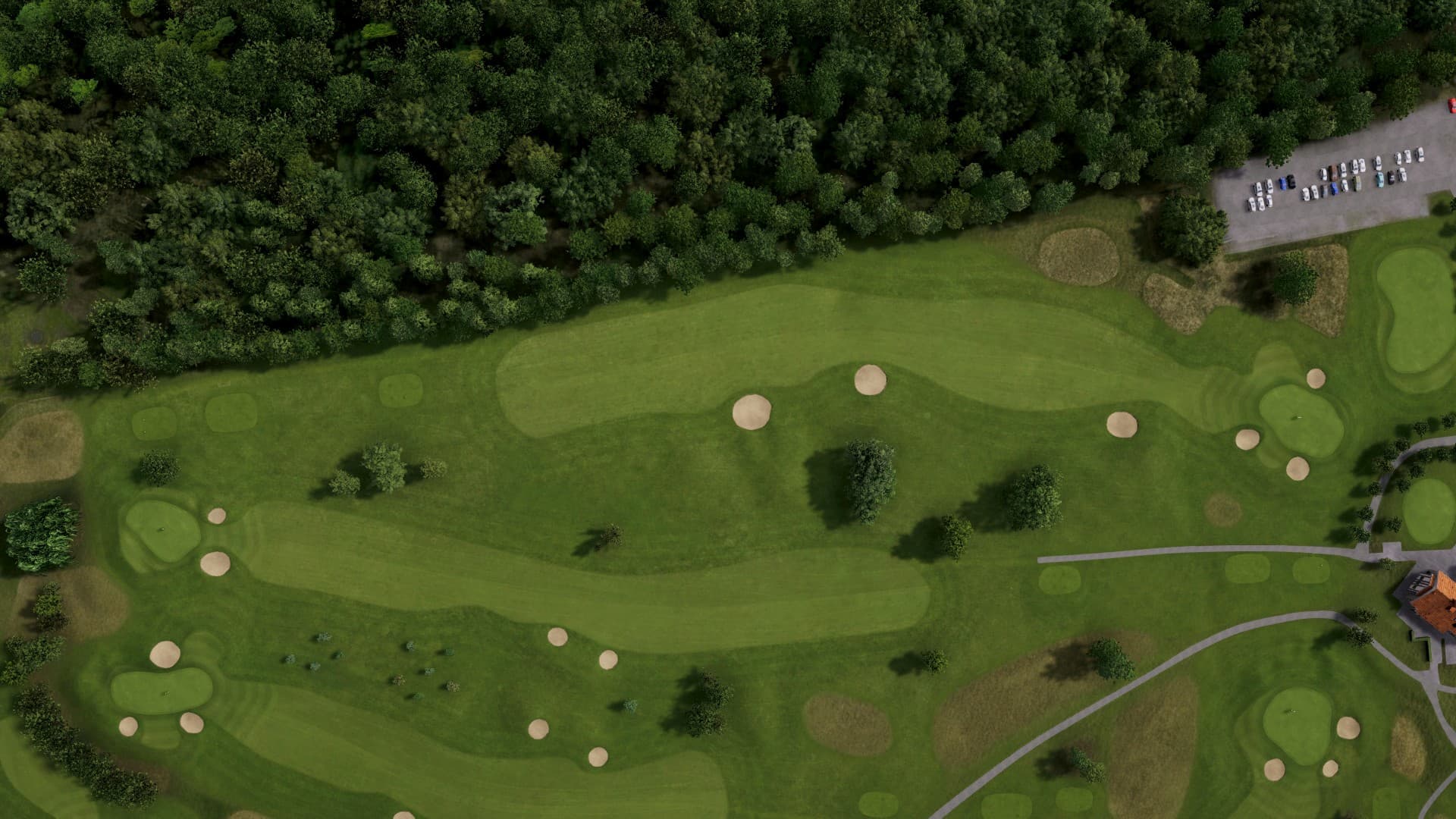Hole 9 at Örestad Yellow and Blue