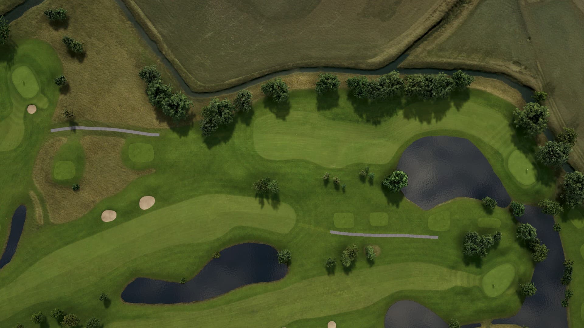Hole 12 at Örestad Yellow and Blue