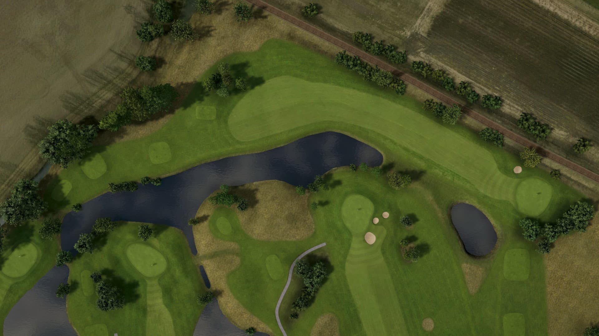 Hole 13 at Örestad Yellow and Blue
