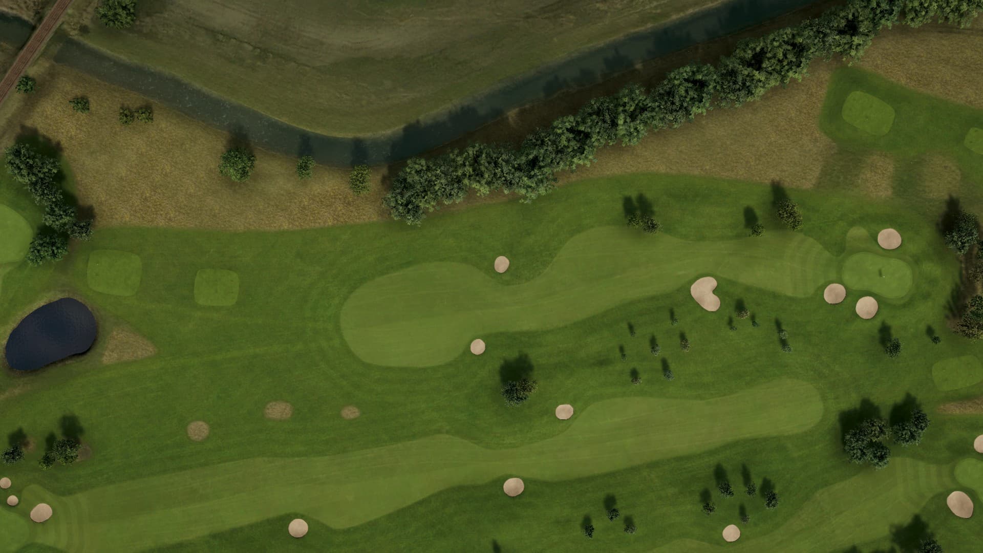 Hole 14 at Örestad Yellow and Blue