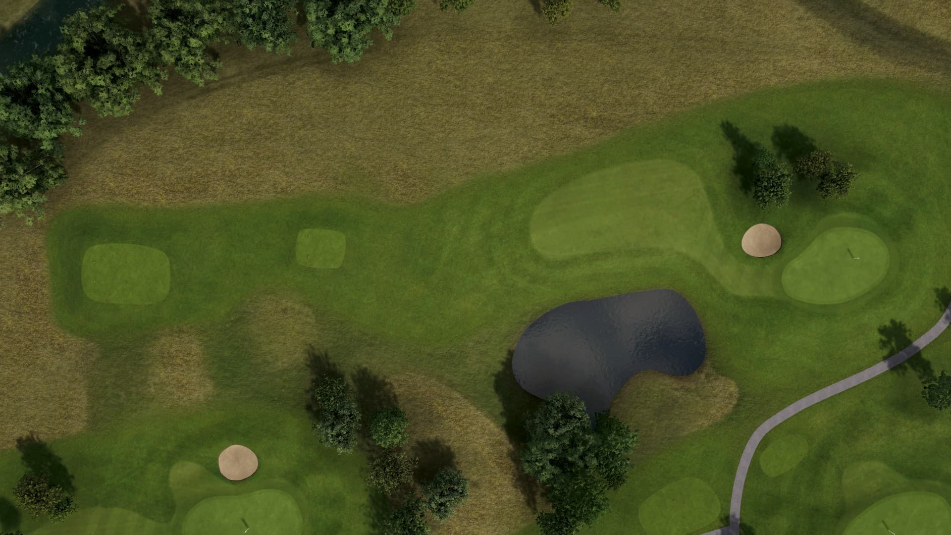 Hole 15 at Örestad Yellow and Blue