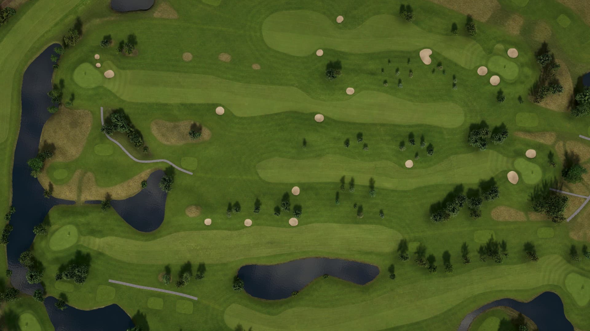 Hole 17 at Örestad Yellow and Blue