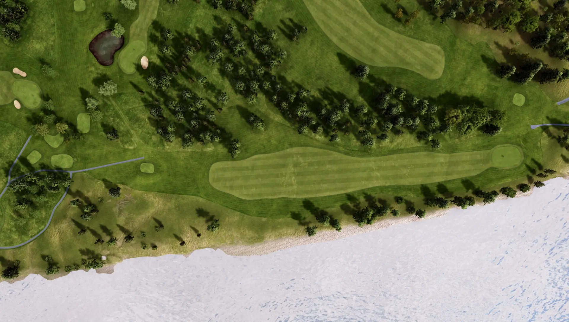 Hole 5 at Östersund-Frösö Golfklubb