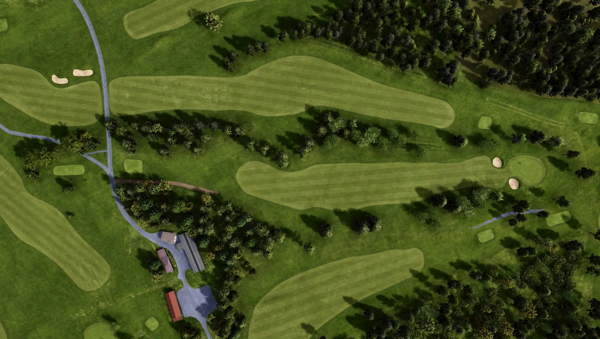 Hole 10 at Östersund-Frösö Golfklubb