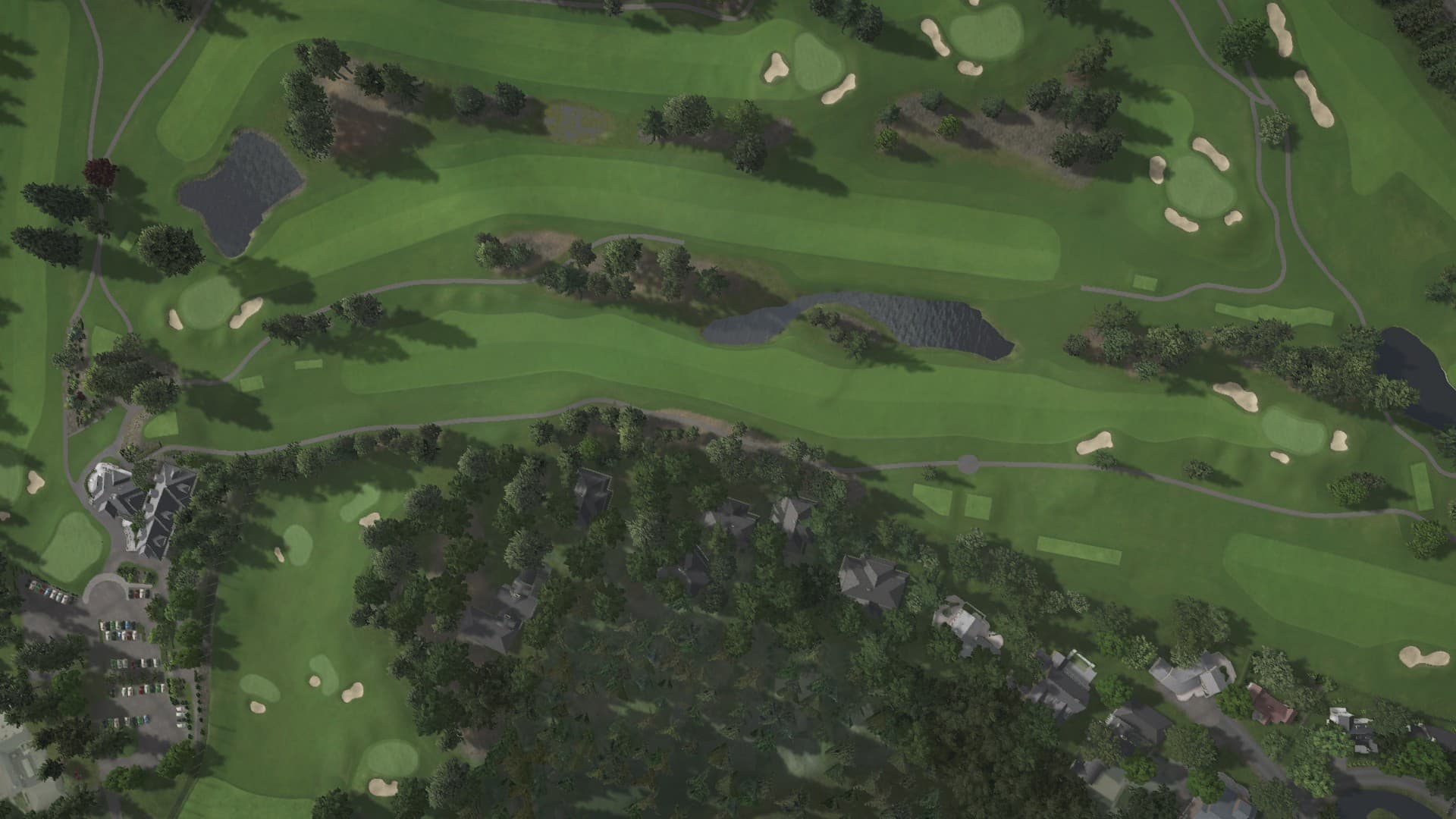 Hole 1 at Oswego Lake CC