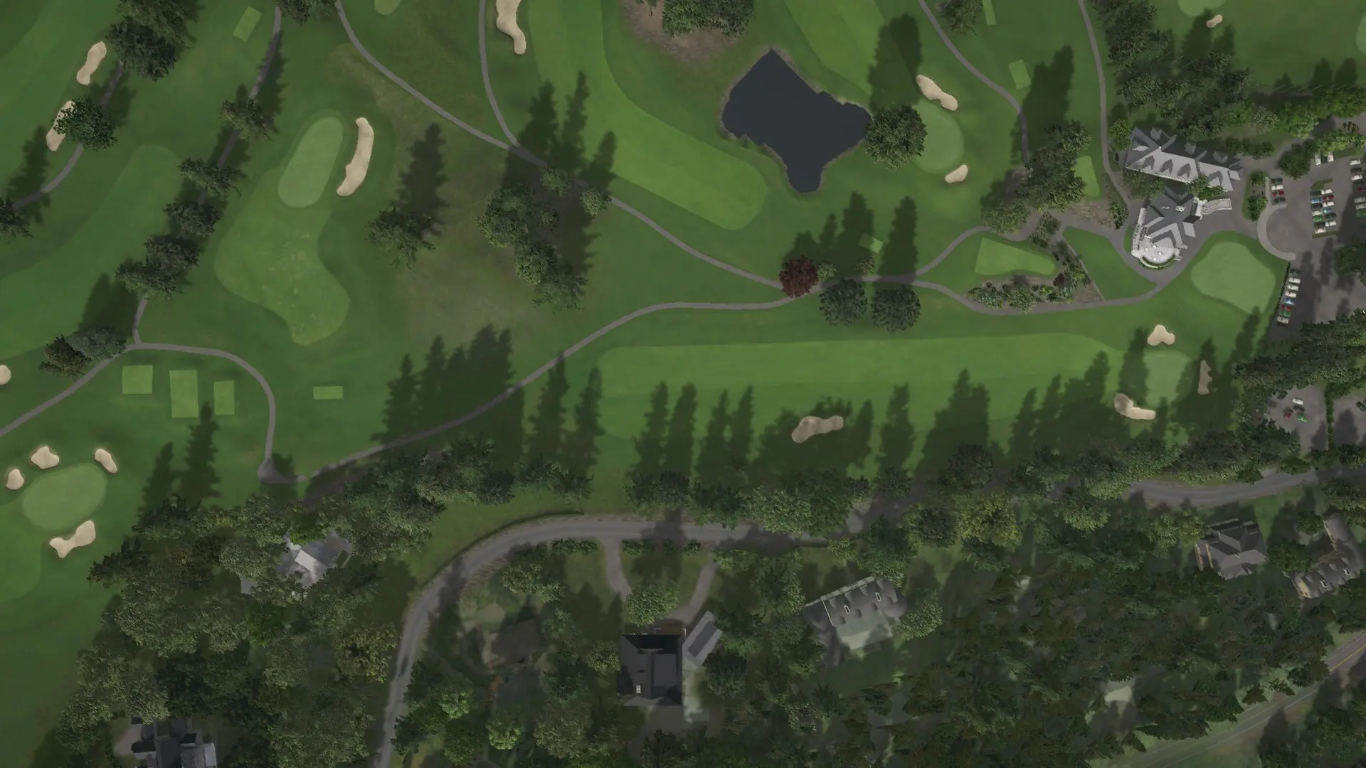 Hole 9 at Oswego Lake CC