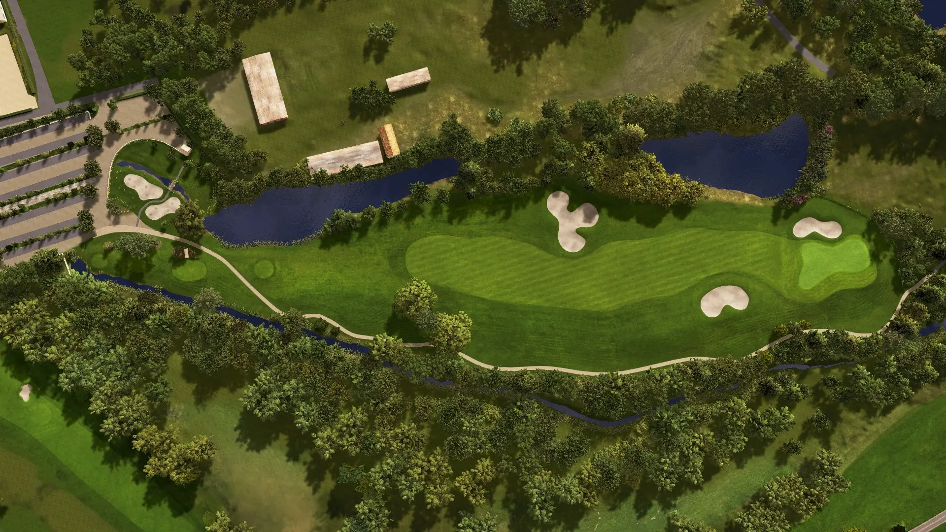 Hole 1 at Palmerstown Golf Club