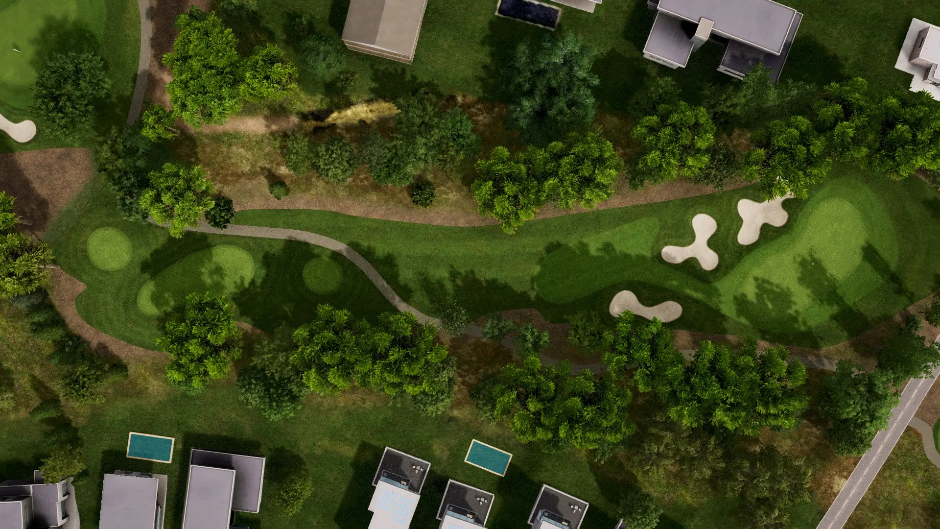 Hole 8 at Camiral Golf Tour Course