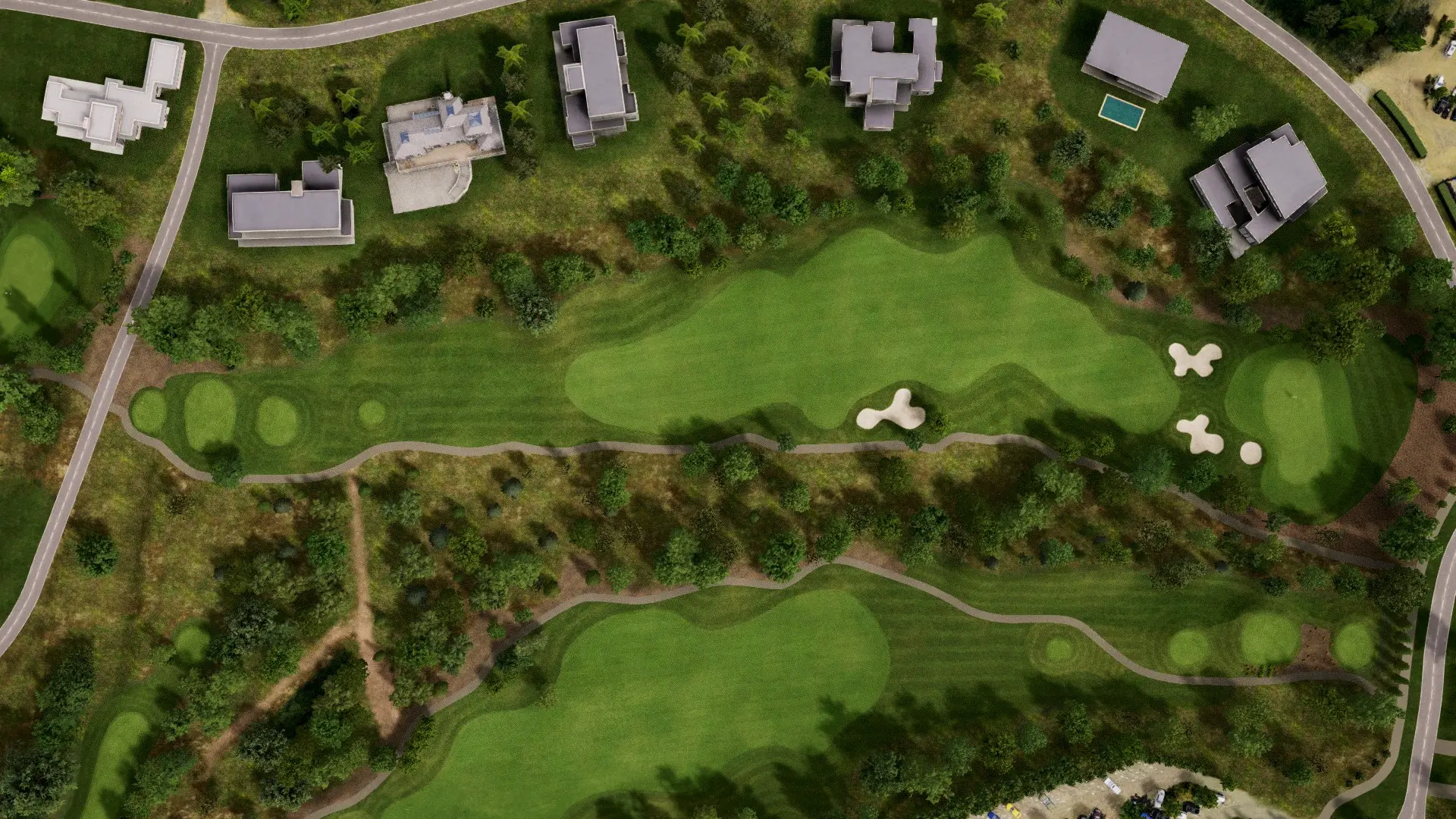 Hole 9 at Camiral Golf Tour Course