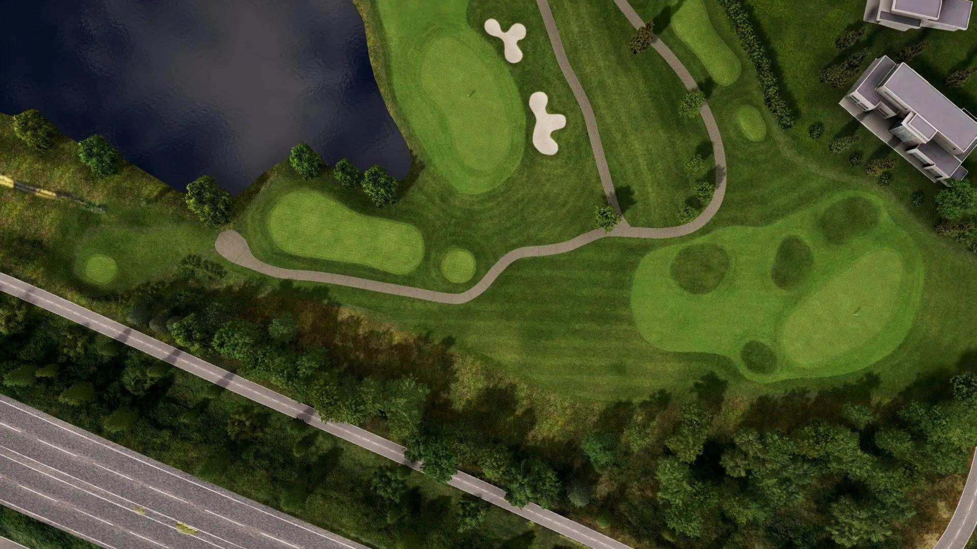 Hole 14 at Camiral Golf Tour Course