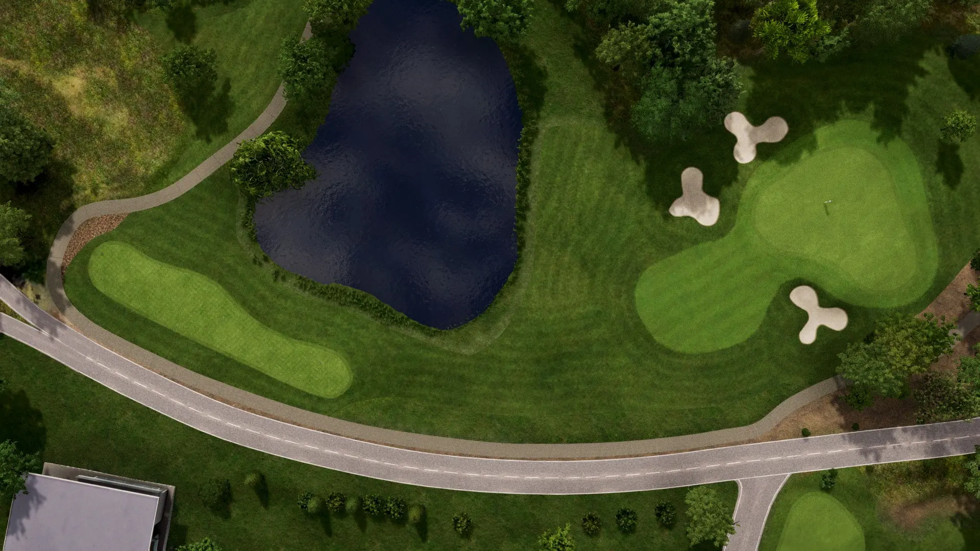 Hole 16 at Camiral Golf Tour Course