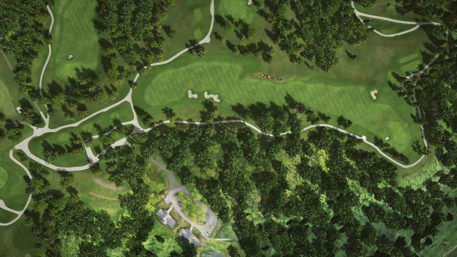 Hole 1 at Primland - Highland Course