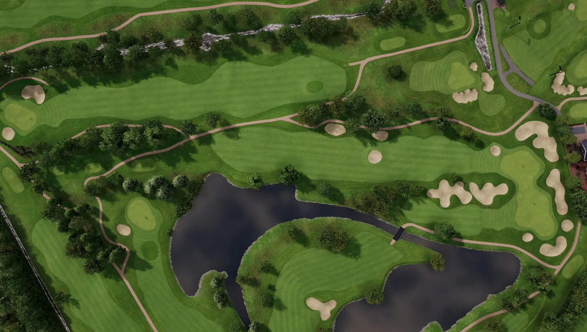 Hole 9 at Princenbosch Golfclub: Course A B