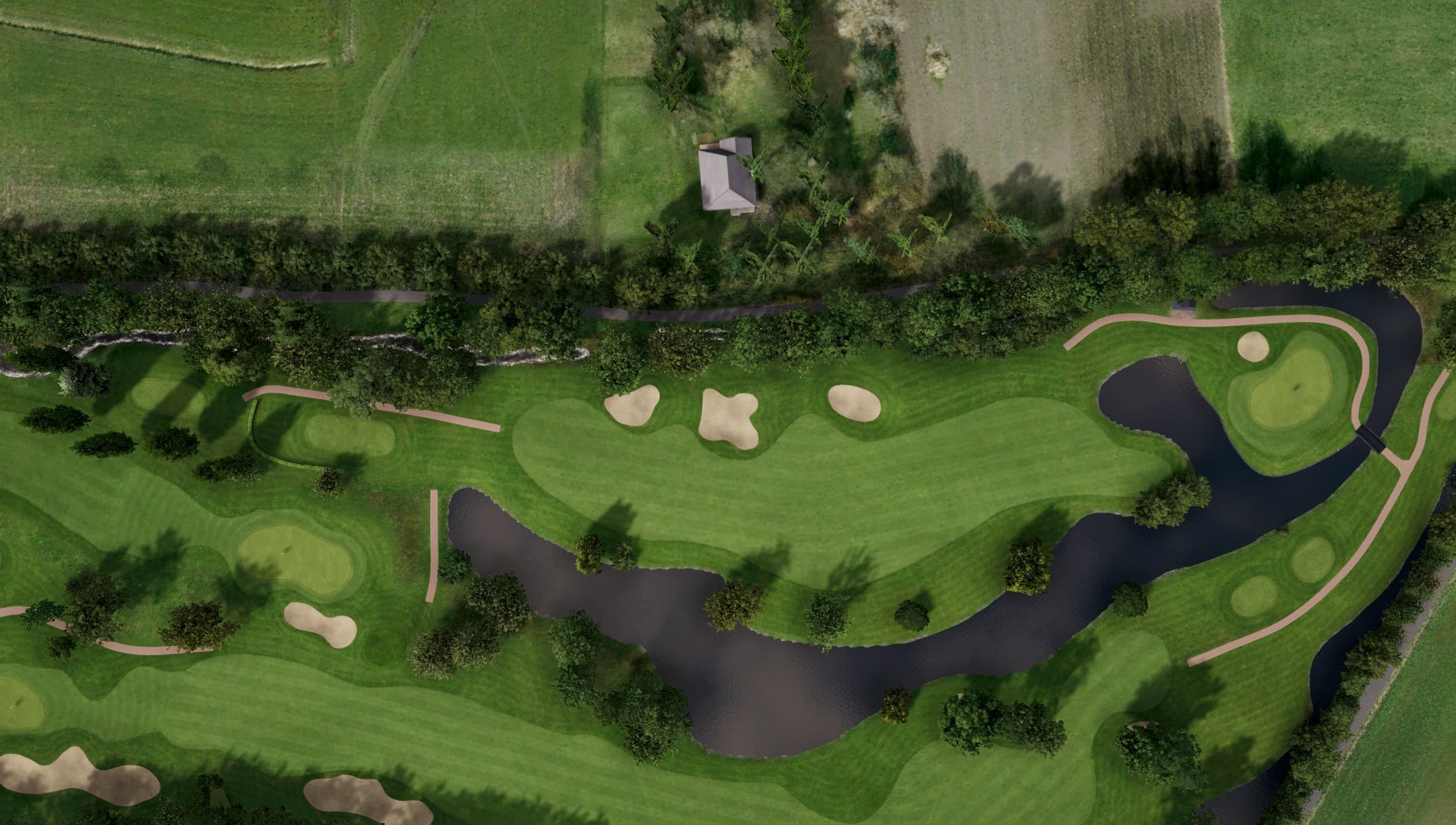 Hole 13 at Princenbosch Golfclub: Course A B
