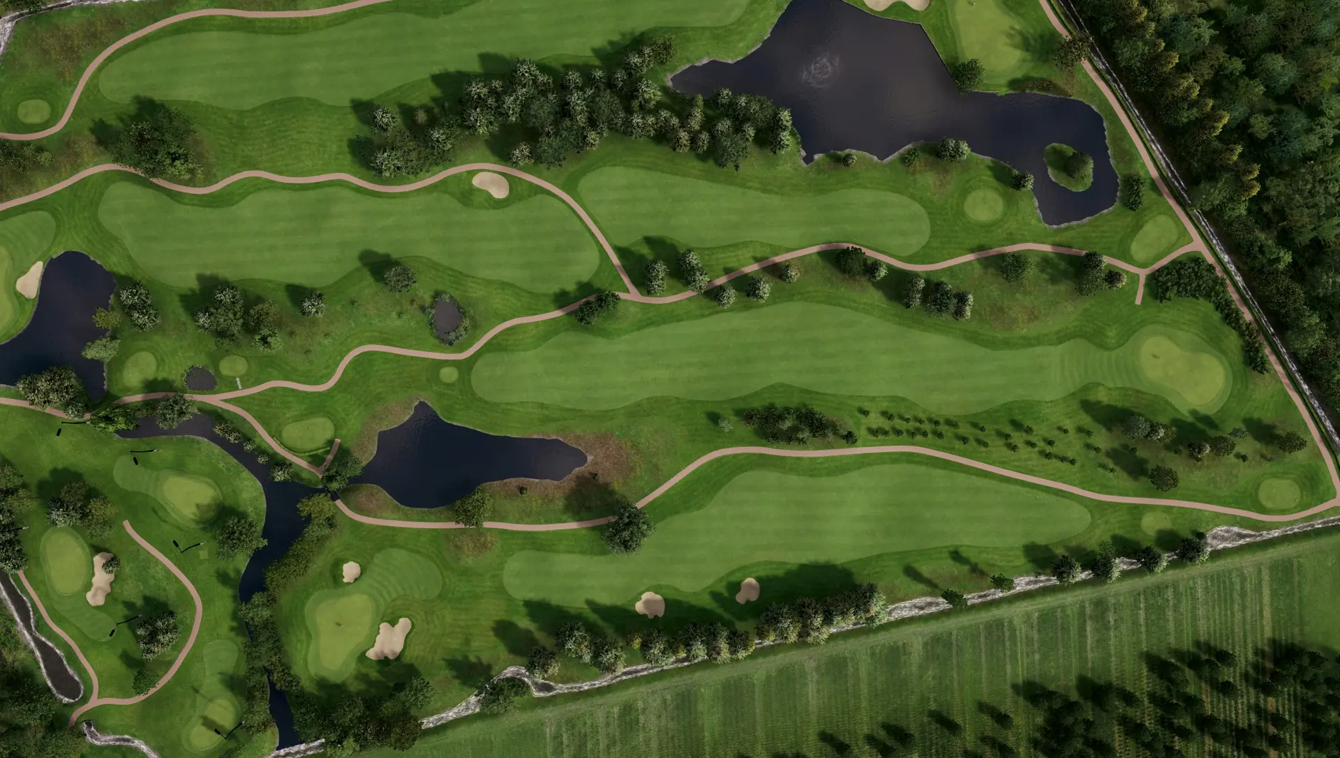 Hole 17 at Princenbosch Golfclub: Course B C