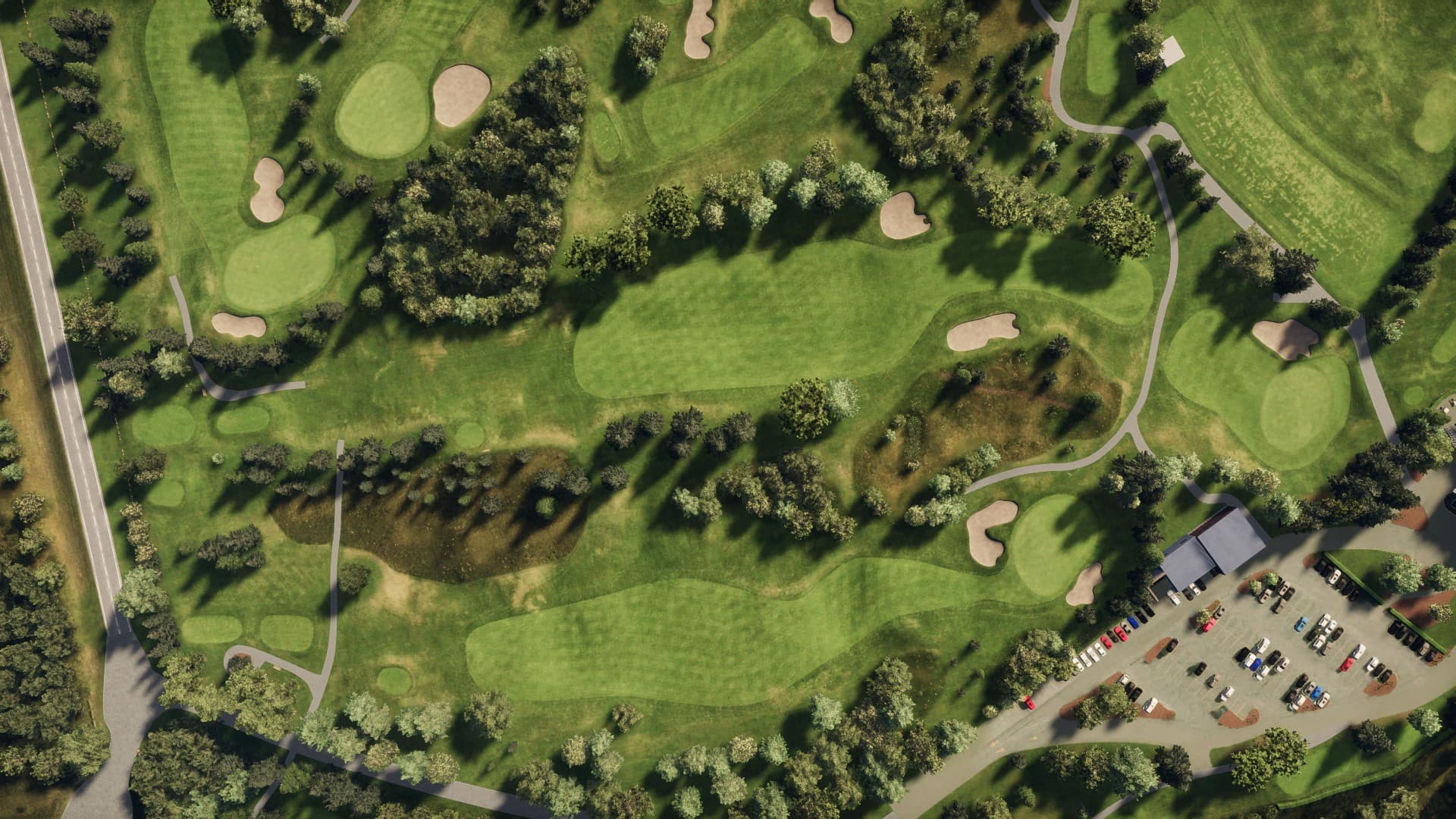 Hole 9 at Riverside Country Club
