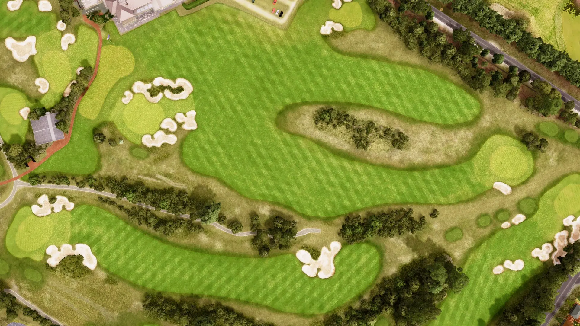 Hole 1 at Royal Melbourne Golf Club Composite Course