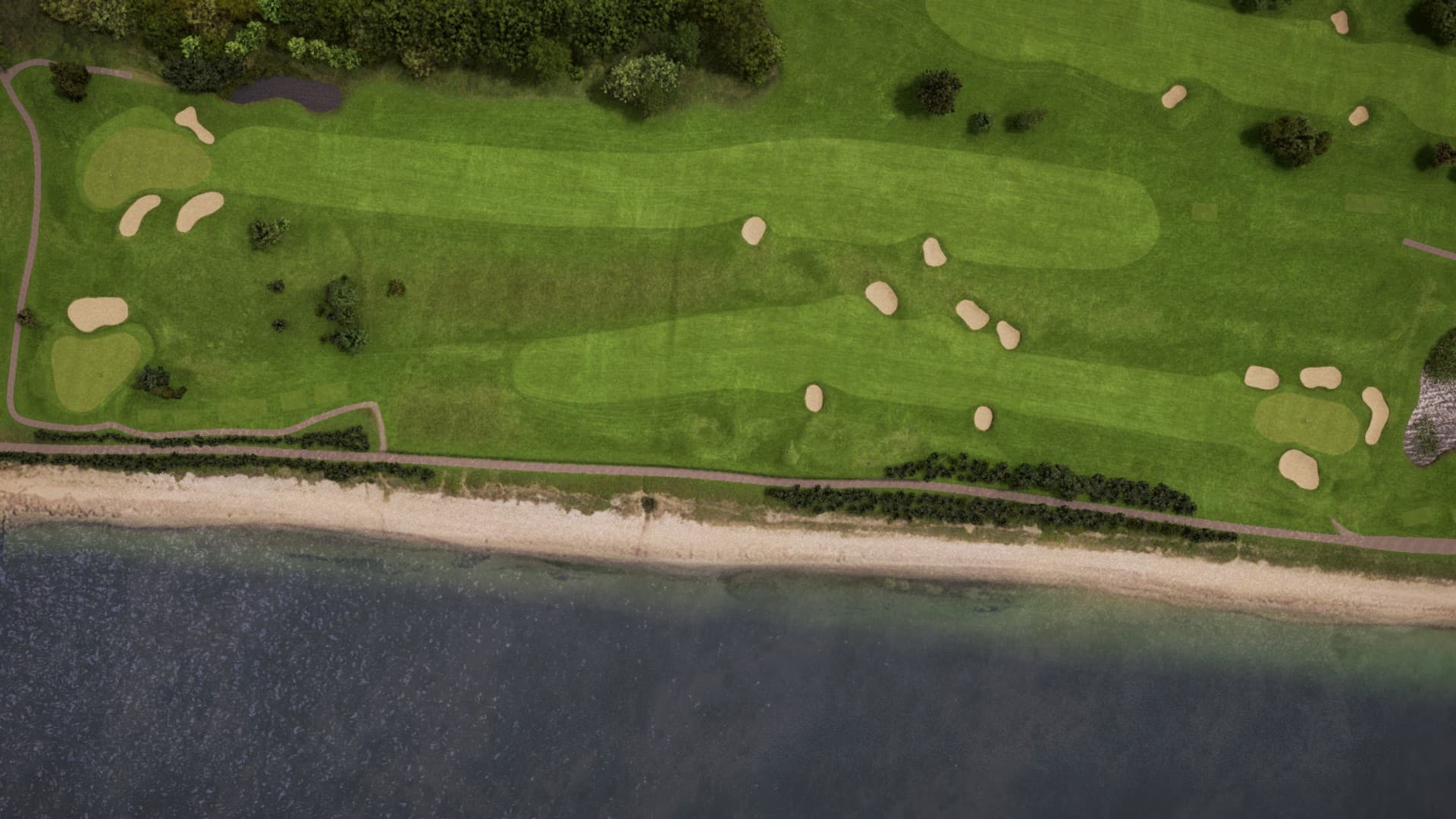Hole 3 at Rya Golfclub – Seaside Course