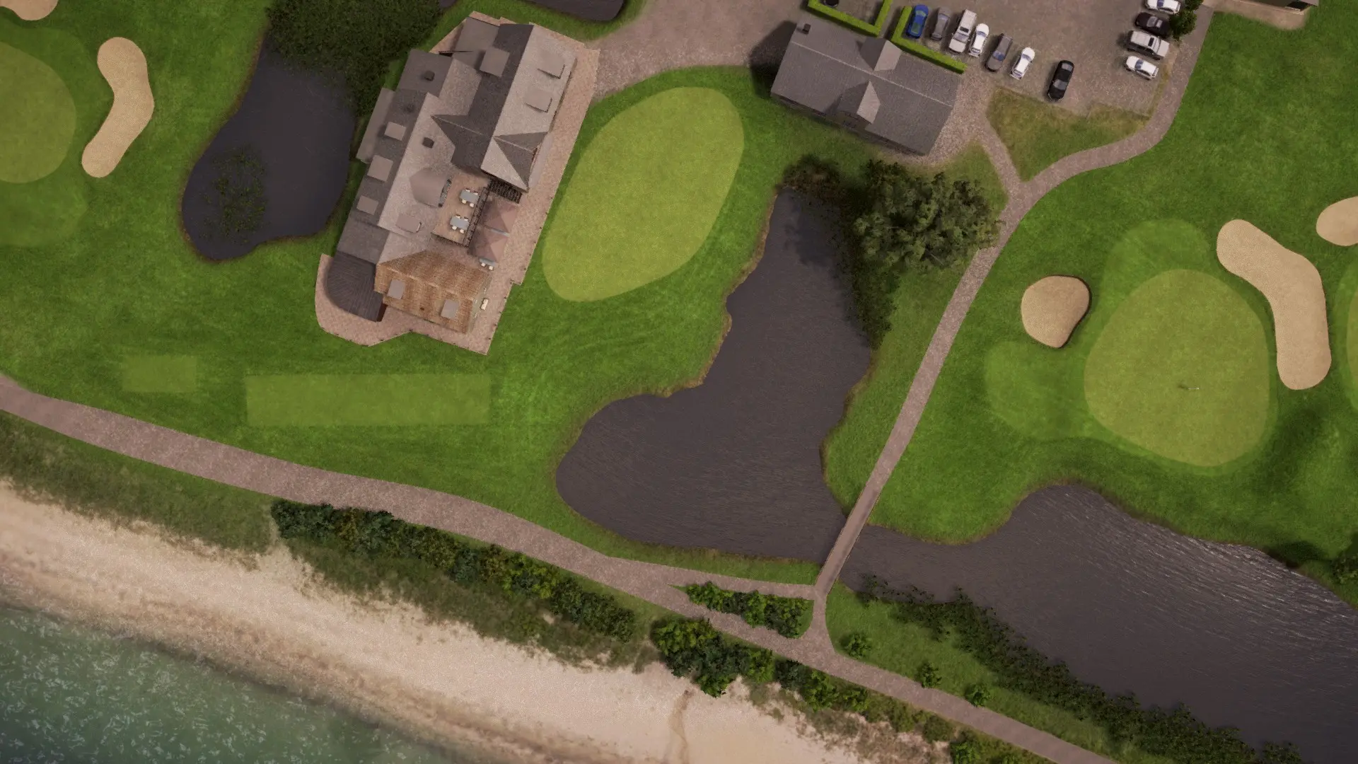 Hole 4 at Rya Golfclub – Seaside Course