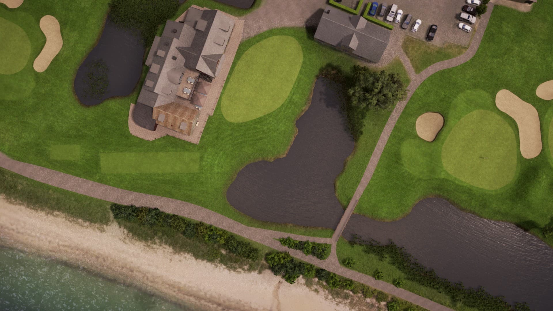 Hole 4 at Rya Golfclub – Seaside Course