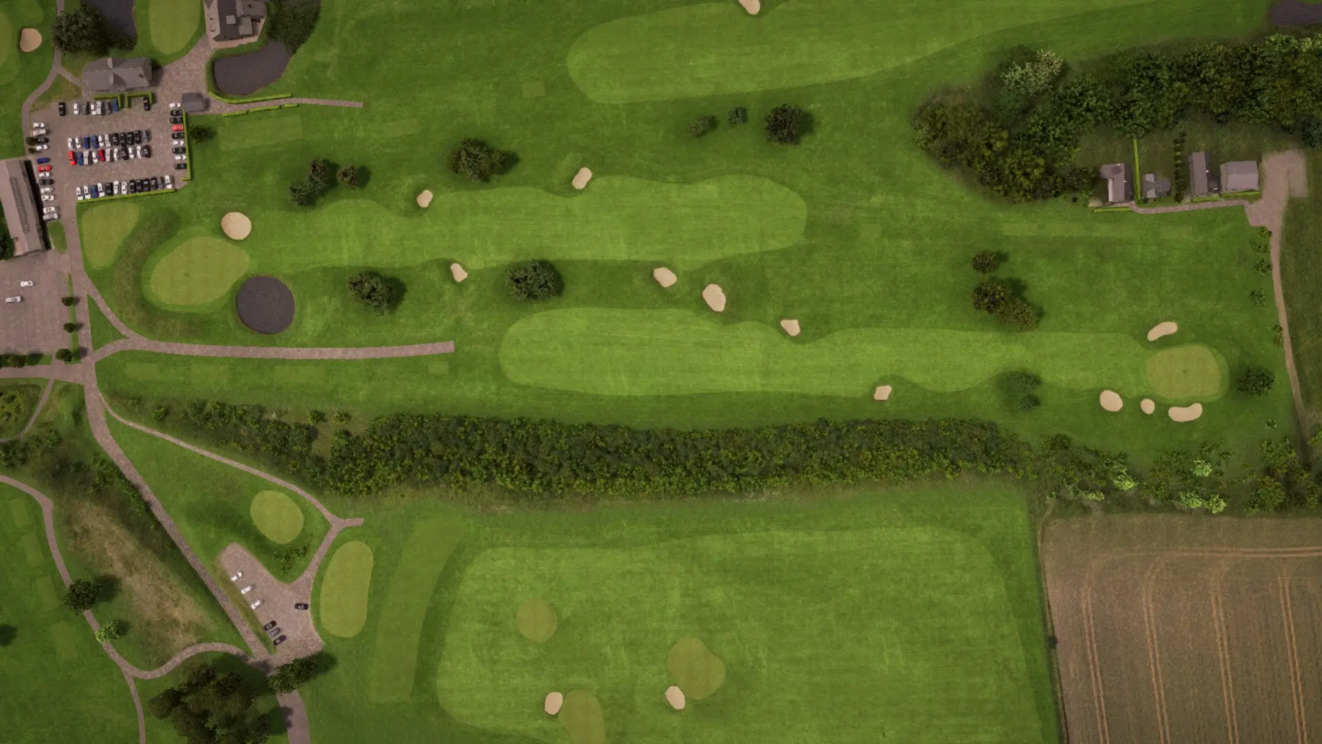 Hole 17 at Rya Golfclub – Seaside Course