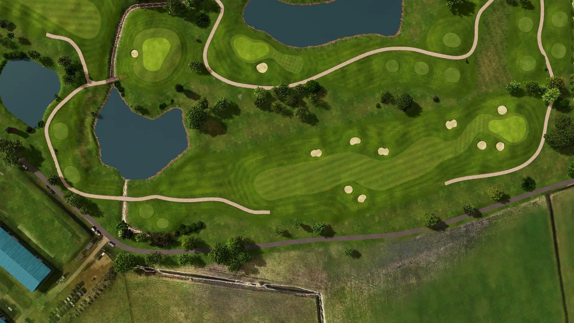 Hole 2 at Golf Fleesensee Schloss -Platz