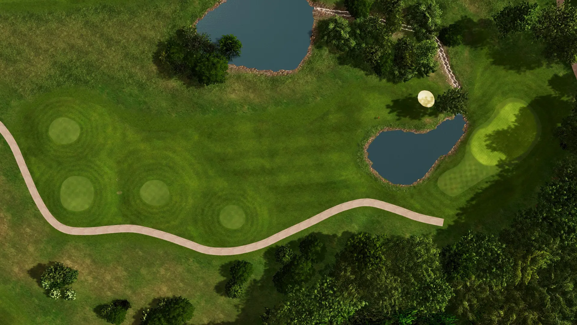 Hole 14 at Golf Fleesensee Schloss -Platz