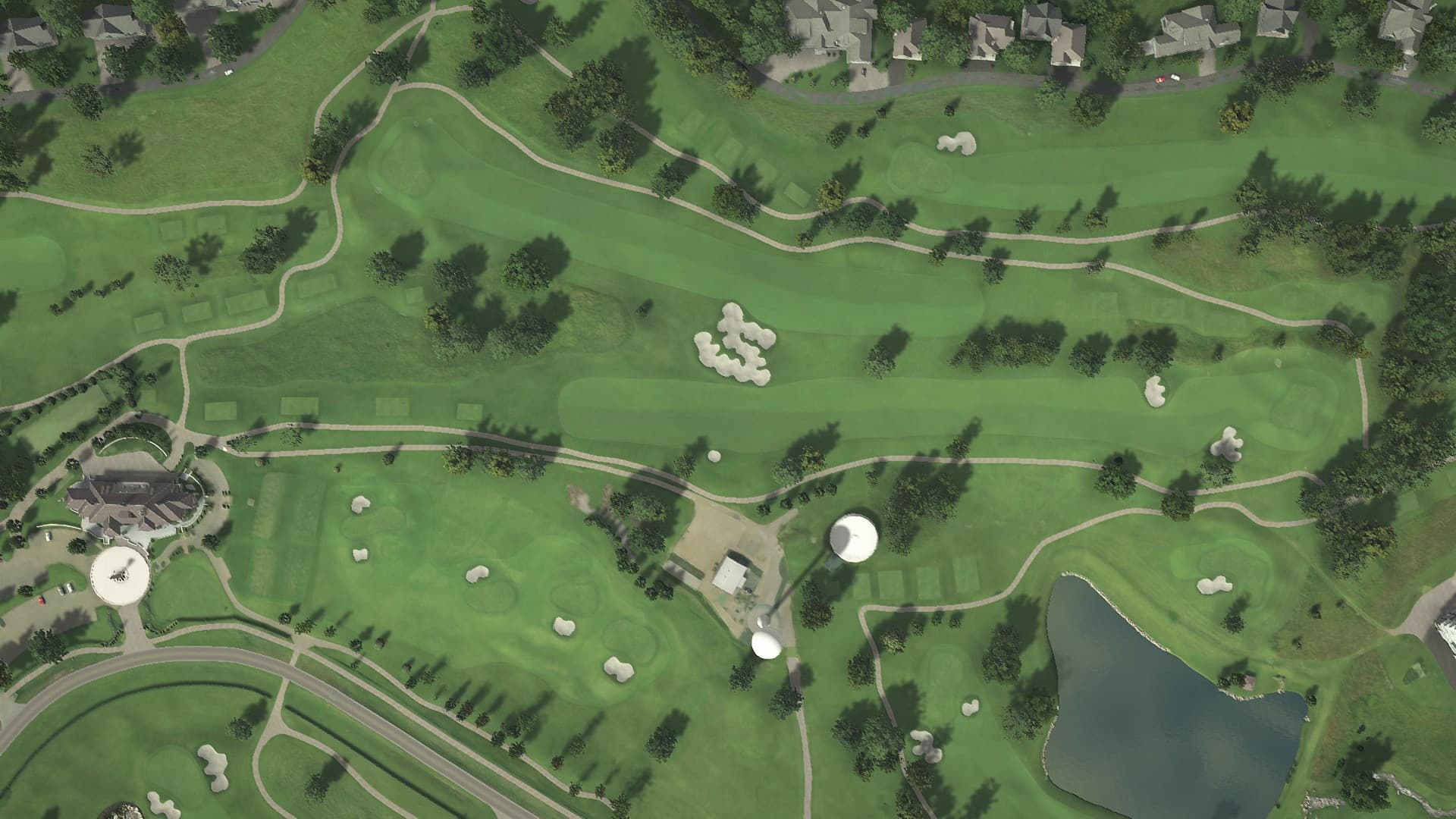 Hole 1 at Shangri-La GC, Legends & Champions