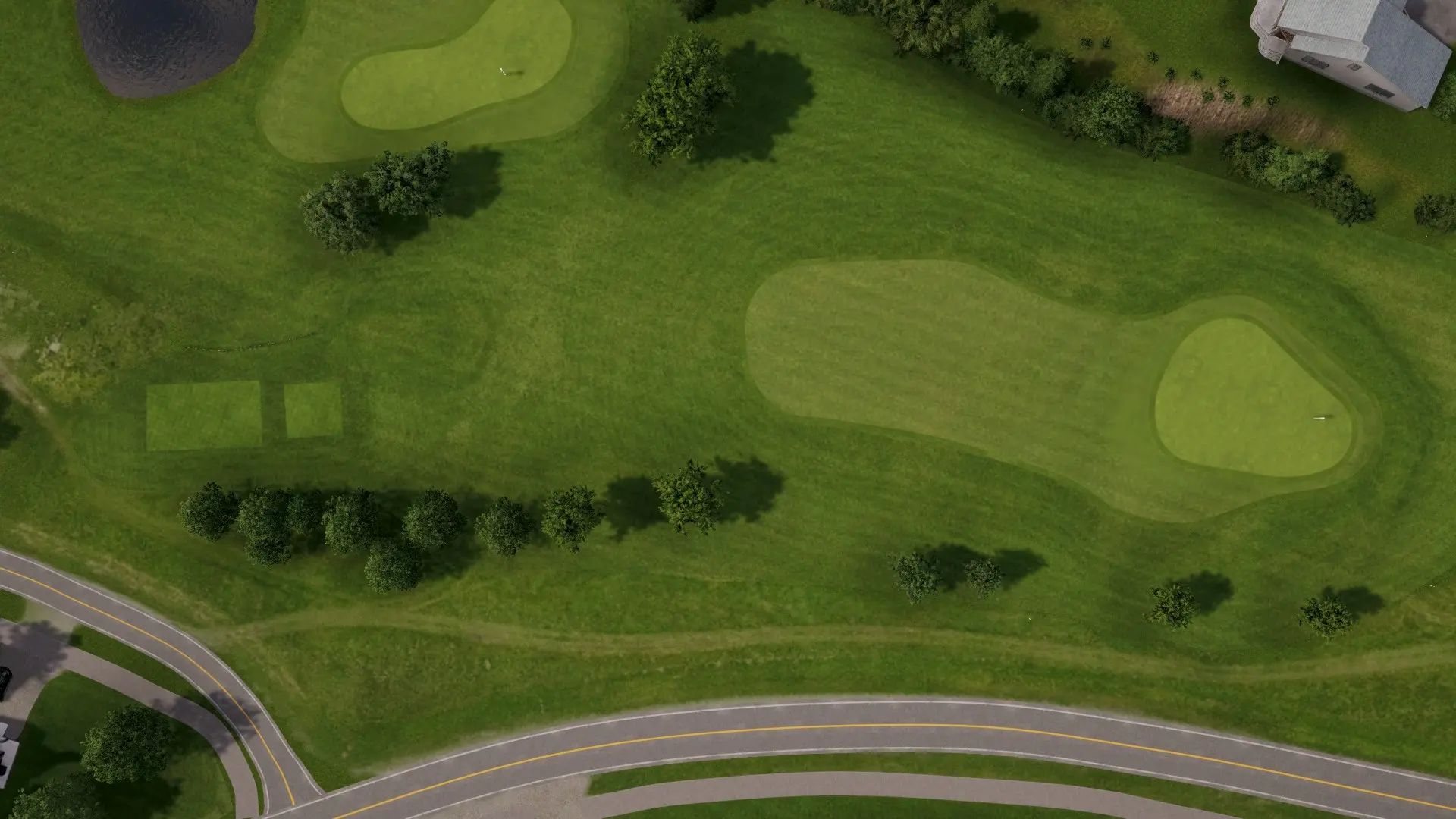 Hole 2 at Stjordal Golfklubb