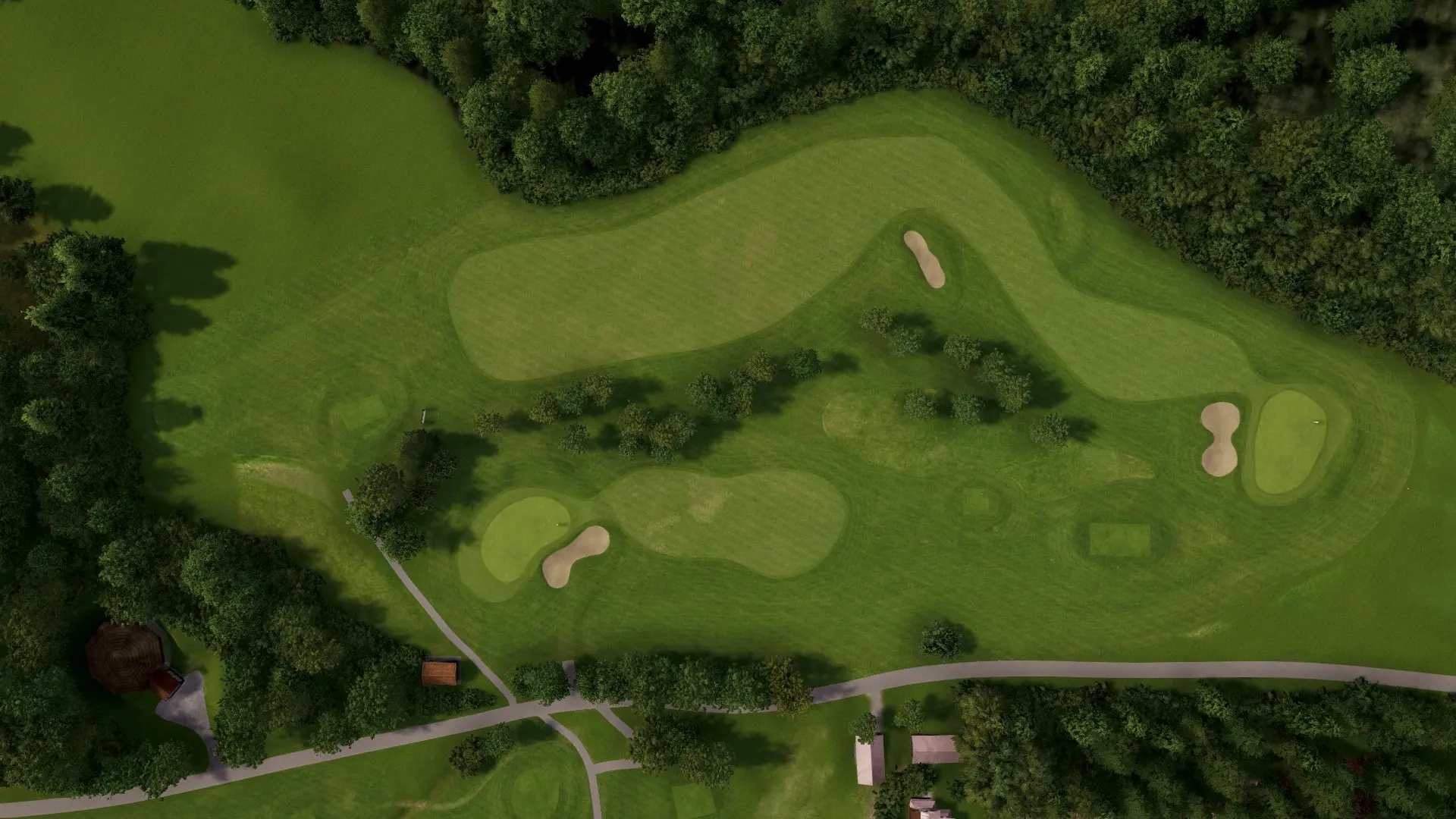 Hole 5 at Stjordal Golfklubb