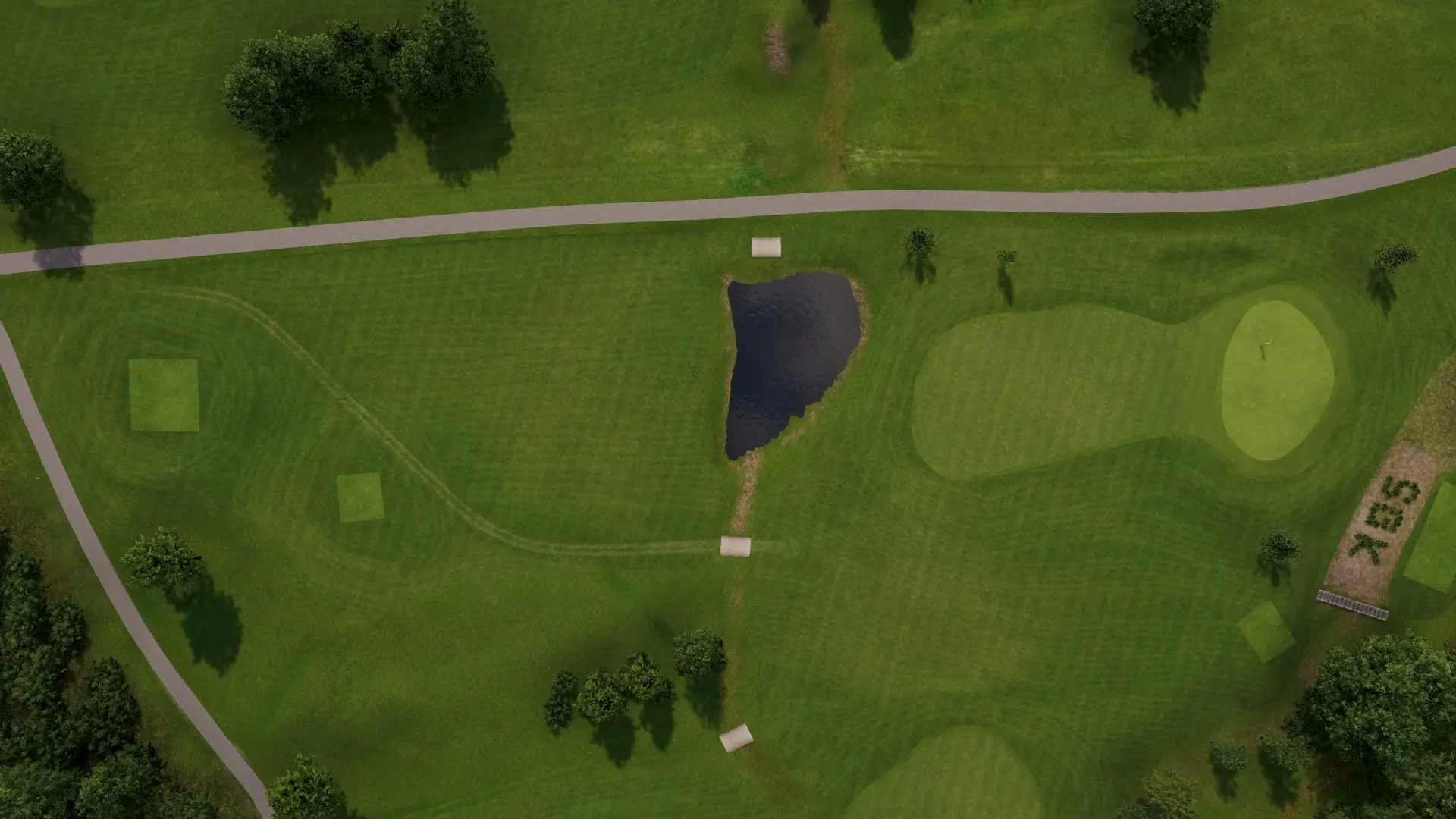 Hole 17 at Stjordal Golfklubb