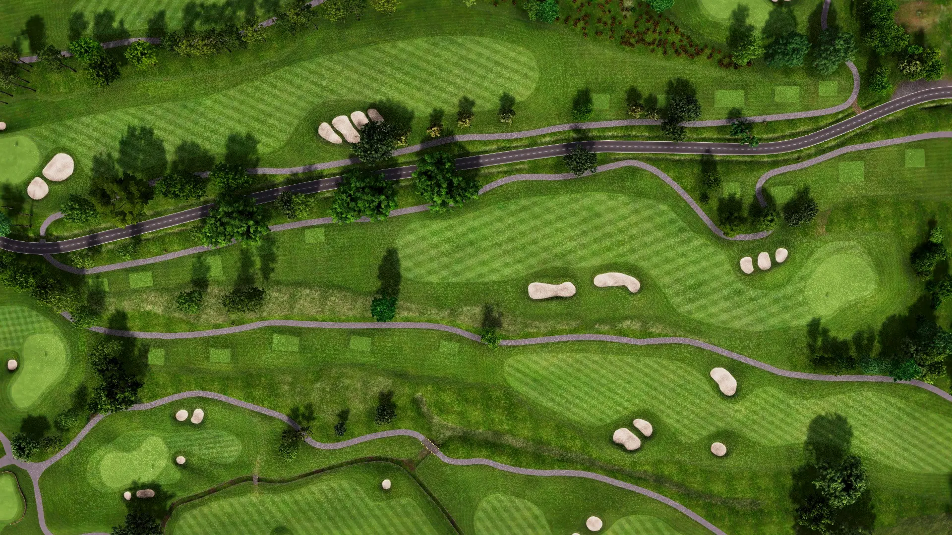 Hole 13 at Suvarna Jakarta GC: Red and Blue