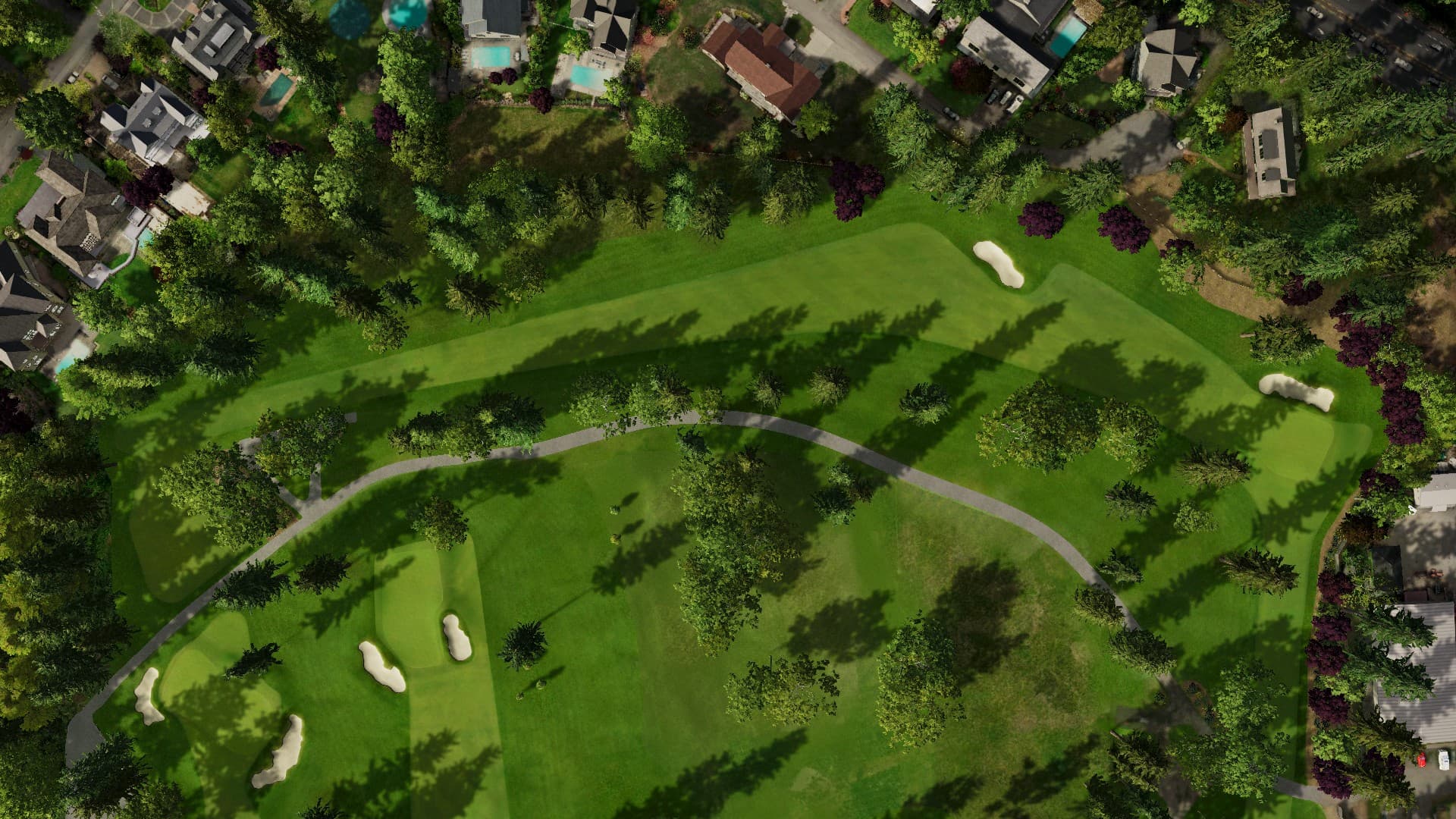 Hole 2 at Tacoma Country & Golf Club