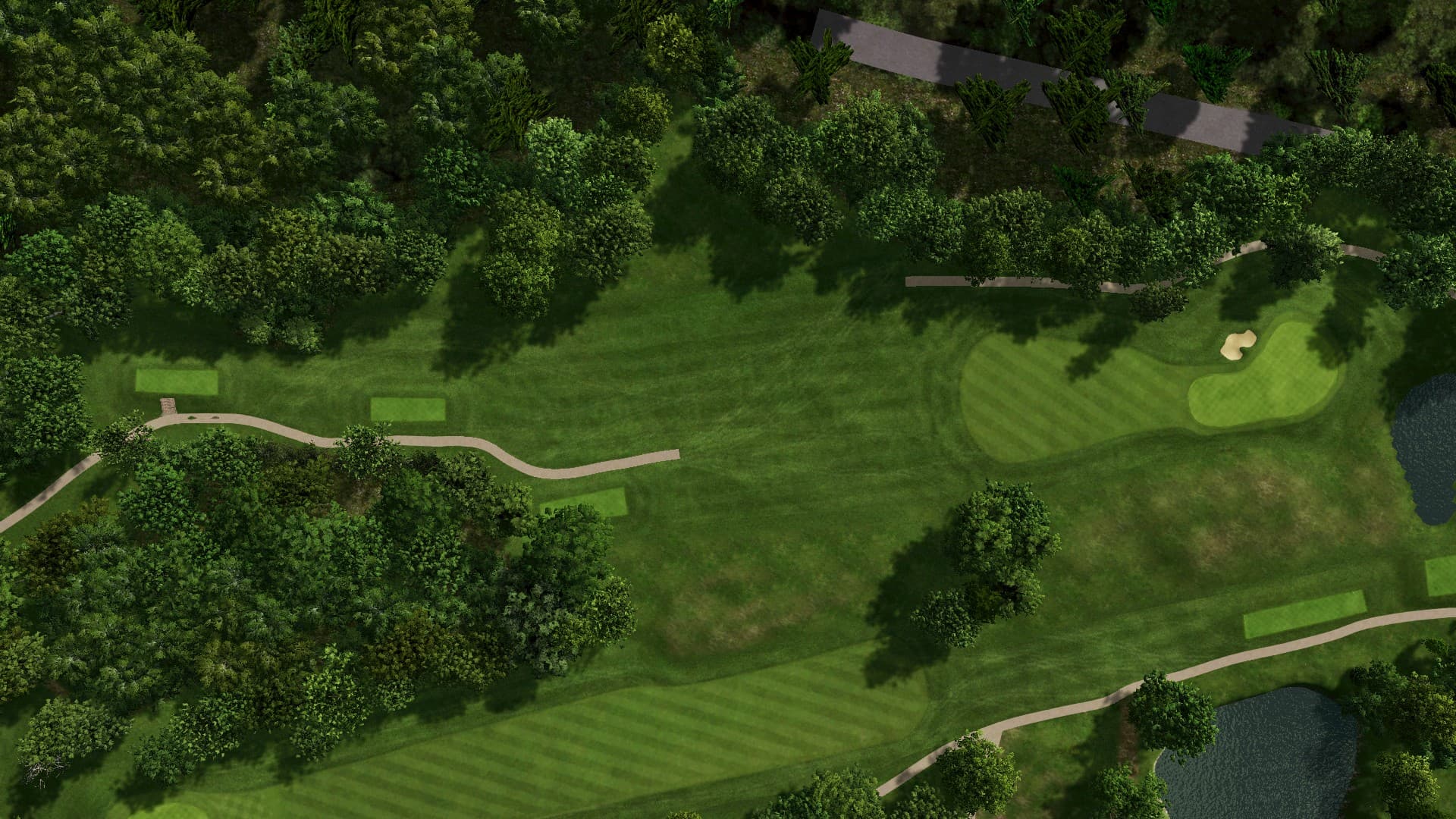 Hole 9 at The Drift Golf Club