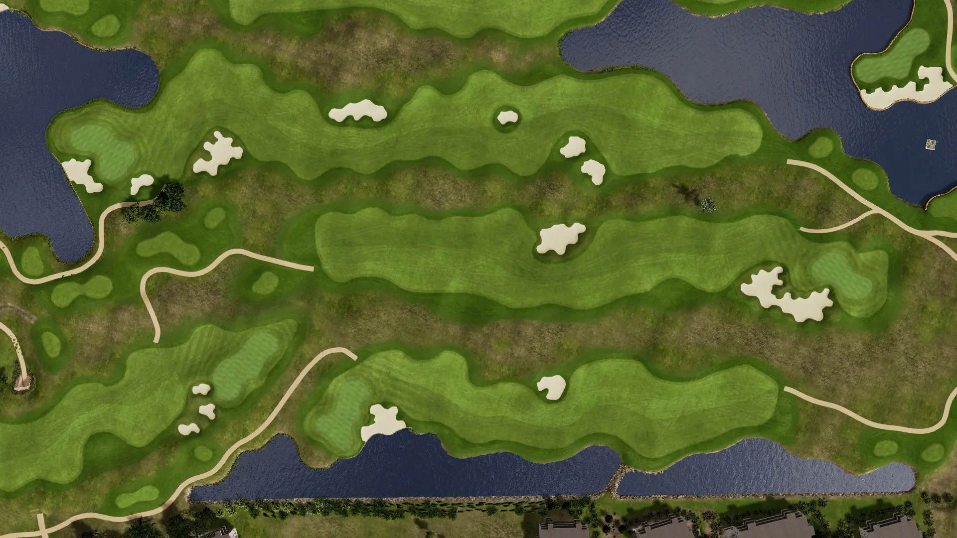 Hole 9 at The National Golf Brussels