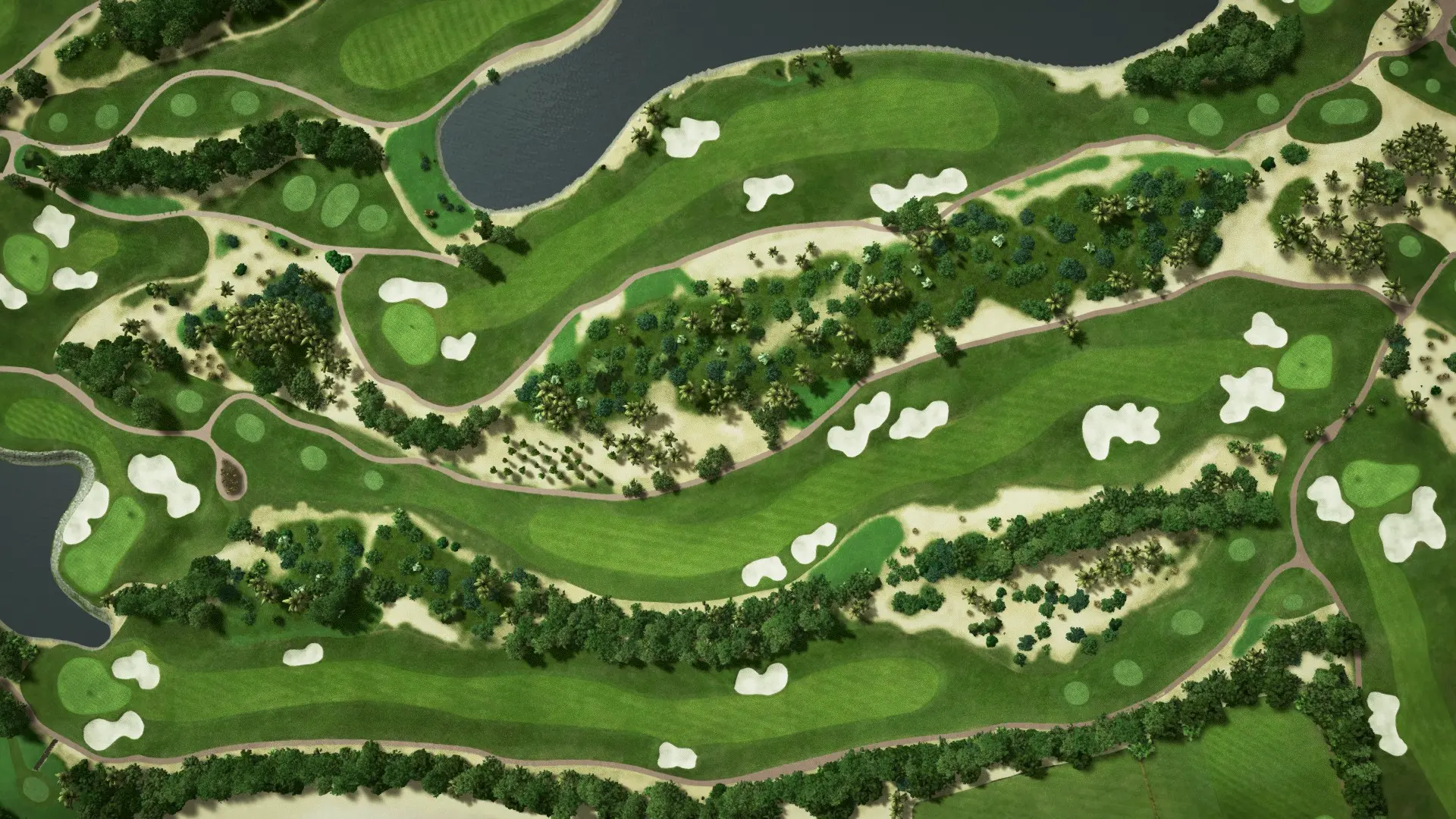 Hole 8 at Abu Dhabi Golf Club - National Course