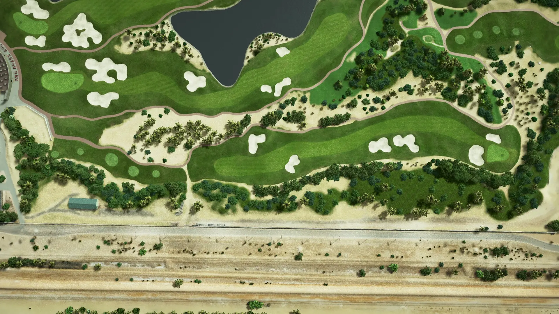Hole 10 at Abu Dhabi Golf Club - National Course