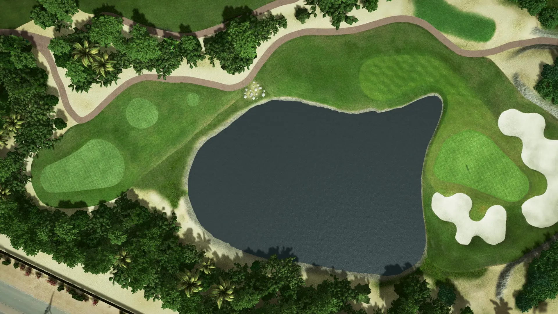 Hole 12 at Abu Dhabi Golf Club - National Course