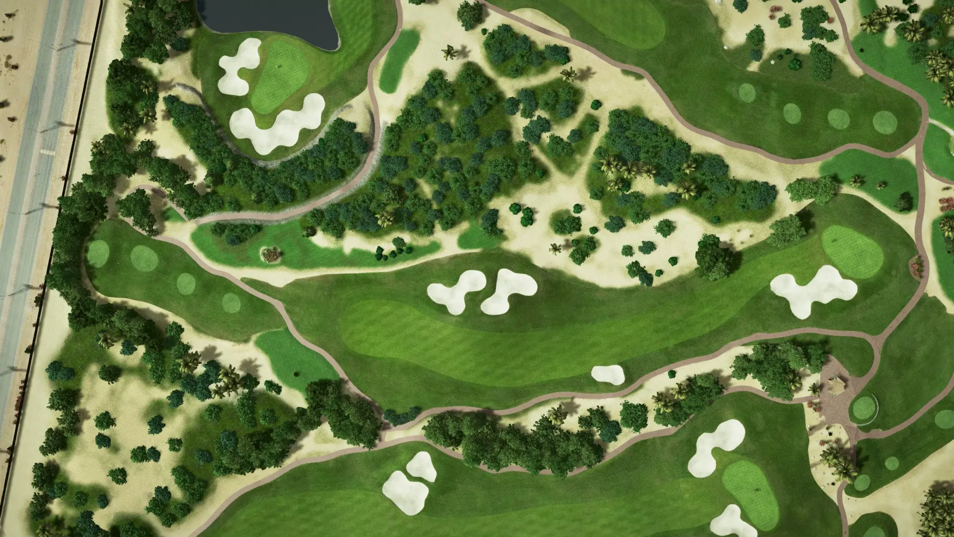 Hole 13 at Abu Dhabi Golf Club - National Course