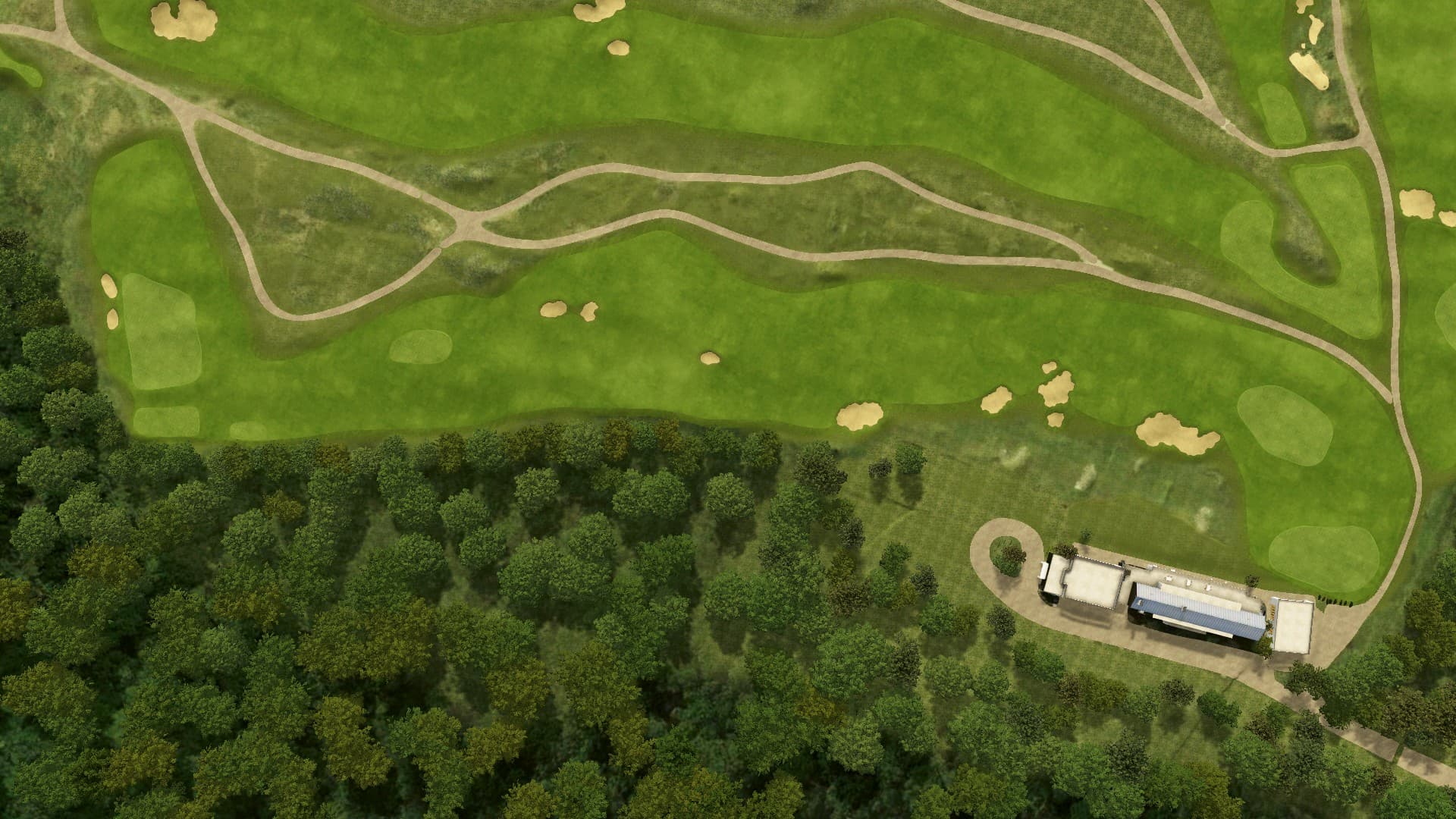 Hole 9 at Trinity Forest Golf Club
