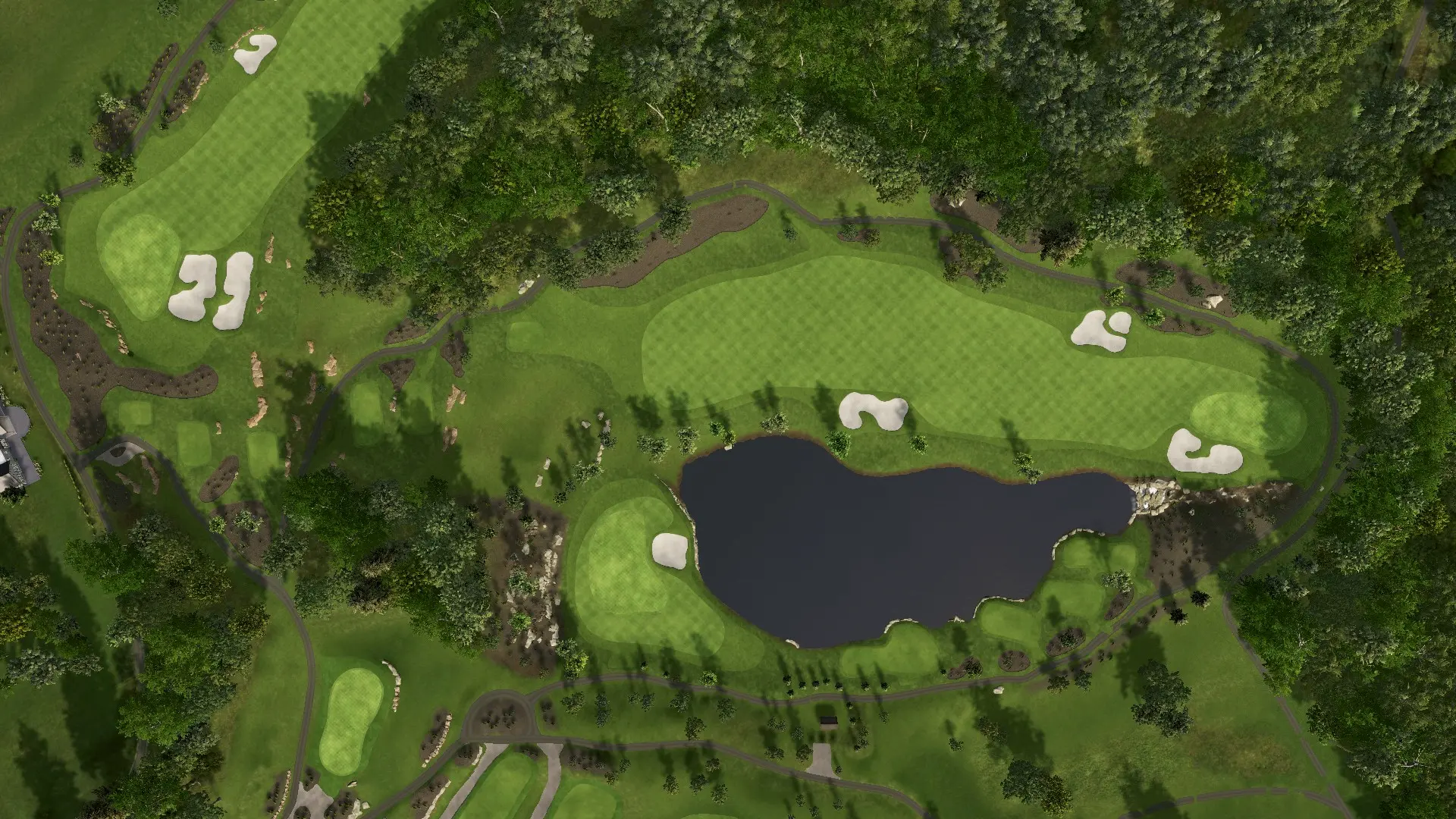 Hole 1 at Troubadour Golf and Field Club