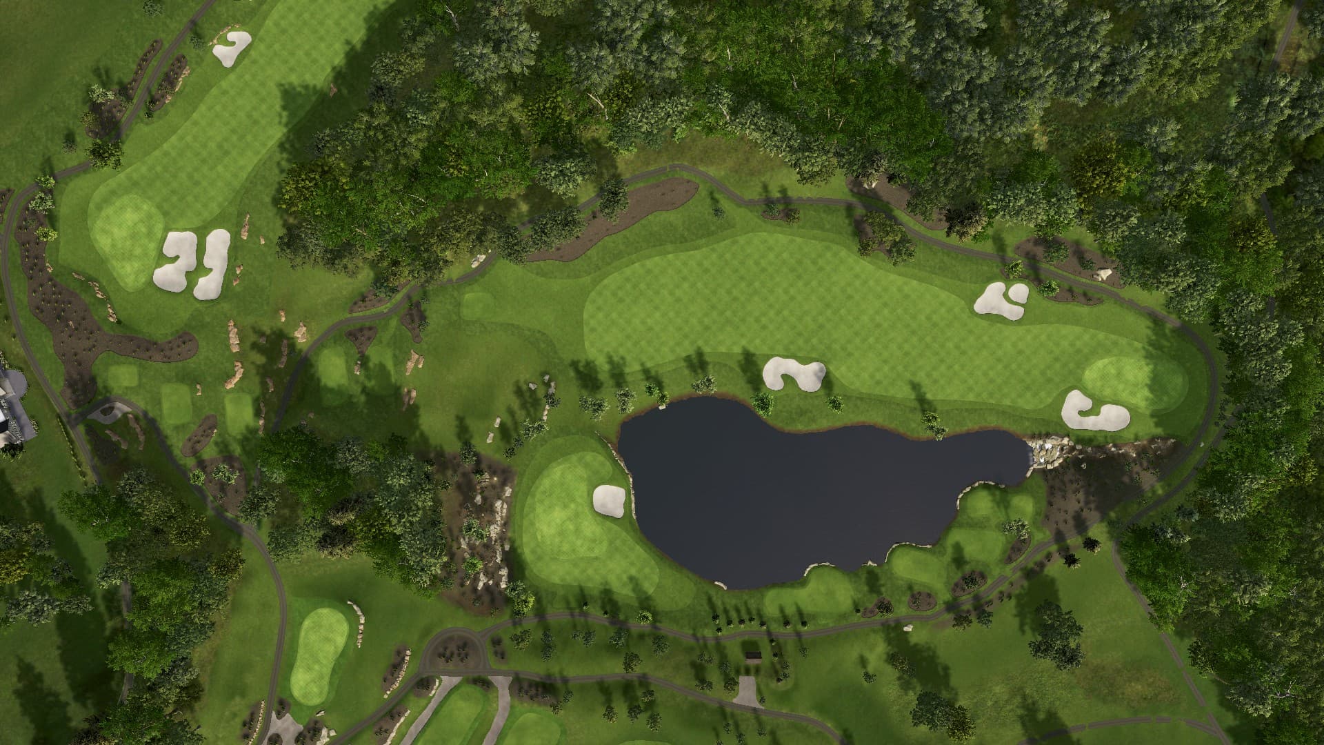 Hole 1 at Troubadour Golf and Field Club