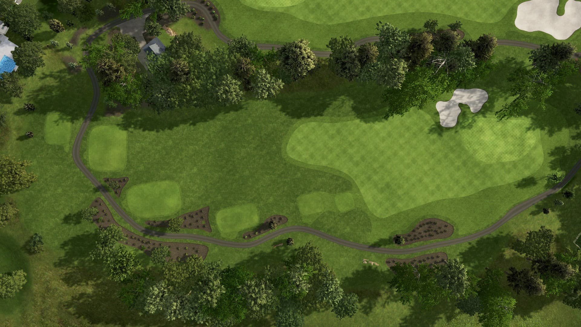 Hole 6 at Troubadour Golf and Field Club