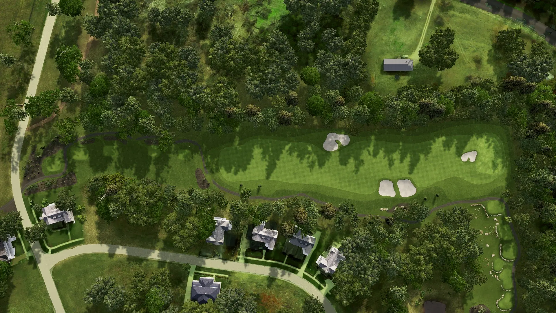 Hole 7 at Troubadour Golf and Field Club