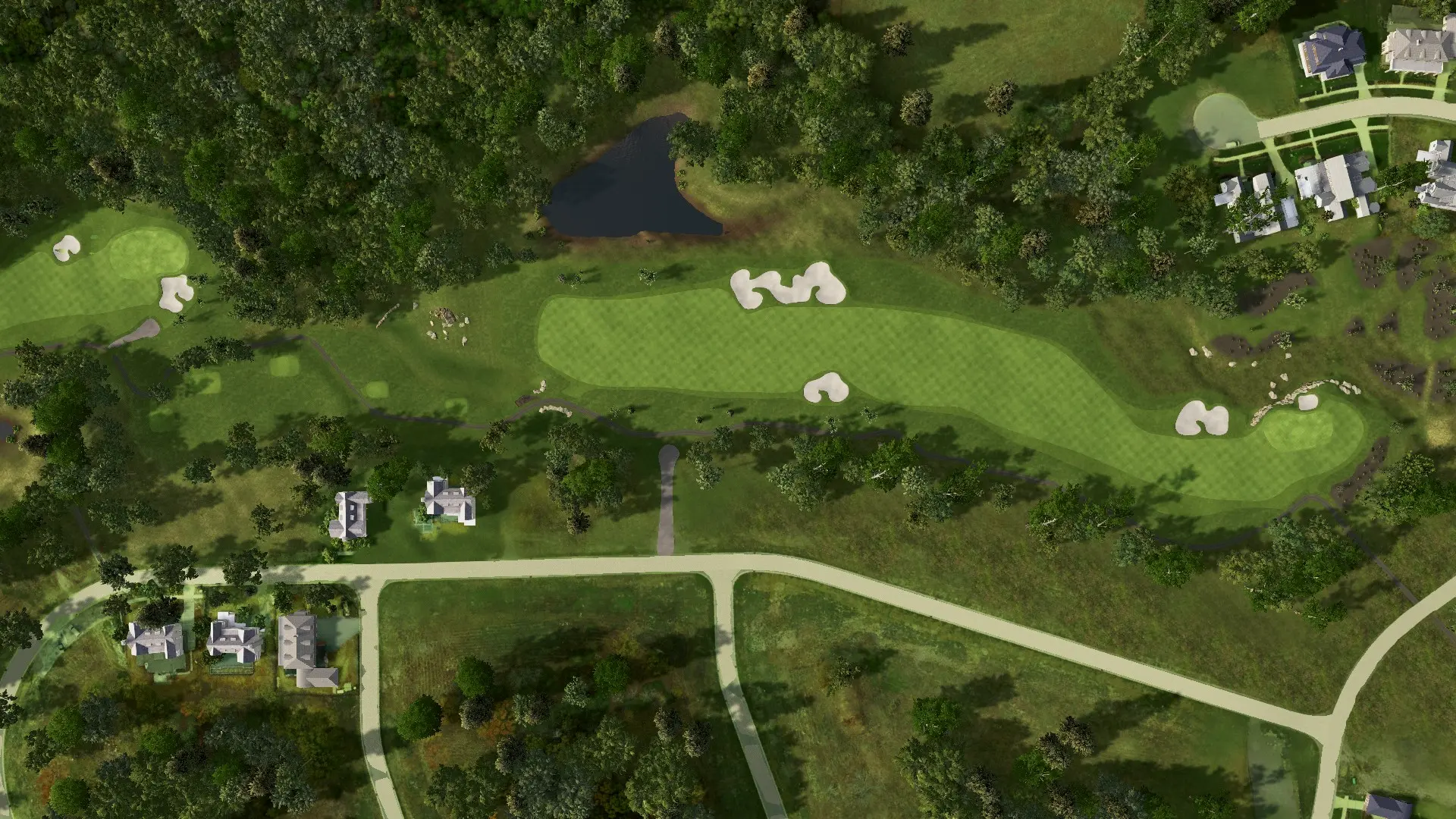 Hole 9 at Troubadour Golf and Field Club