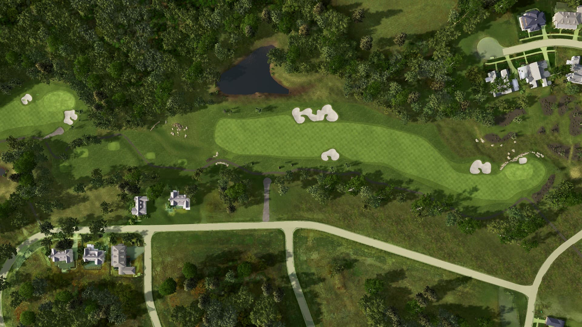 Hole 9 at Troubadour Golf and Field Club